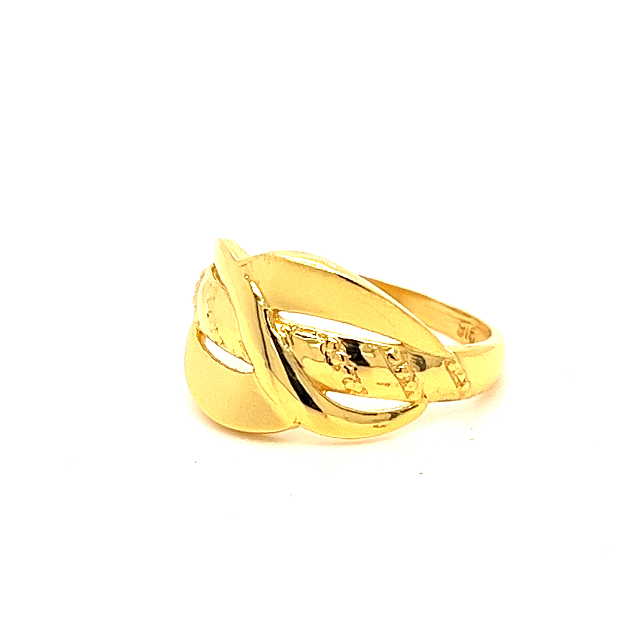22k Gold Plain Unique Ring - Image 2