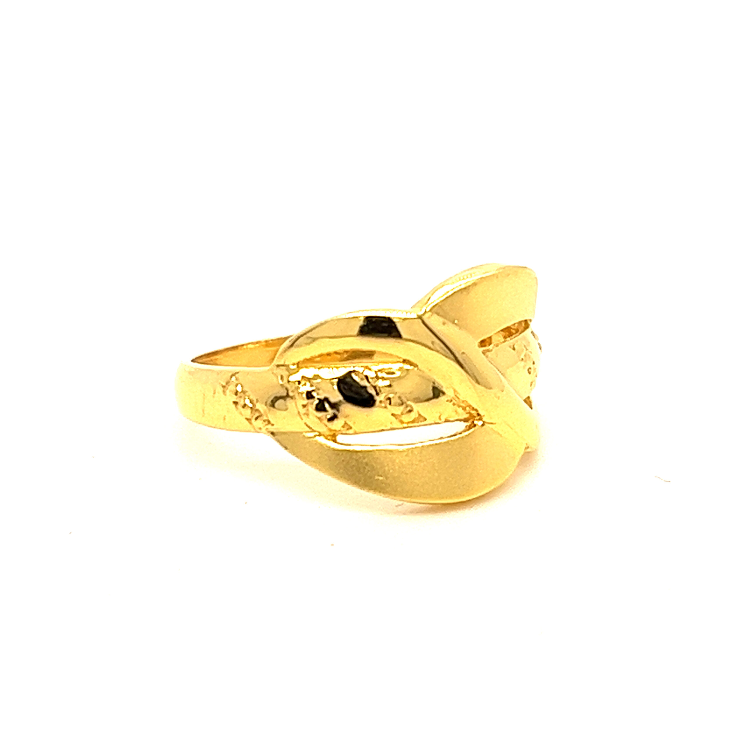 22k Gold Plain Unique  Ring