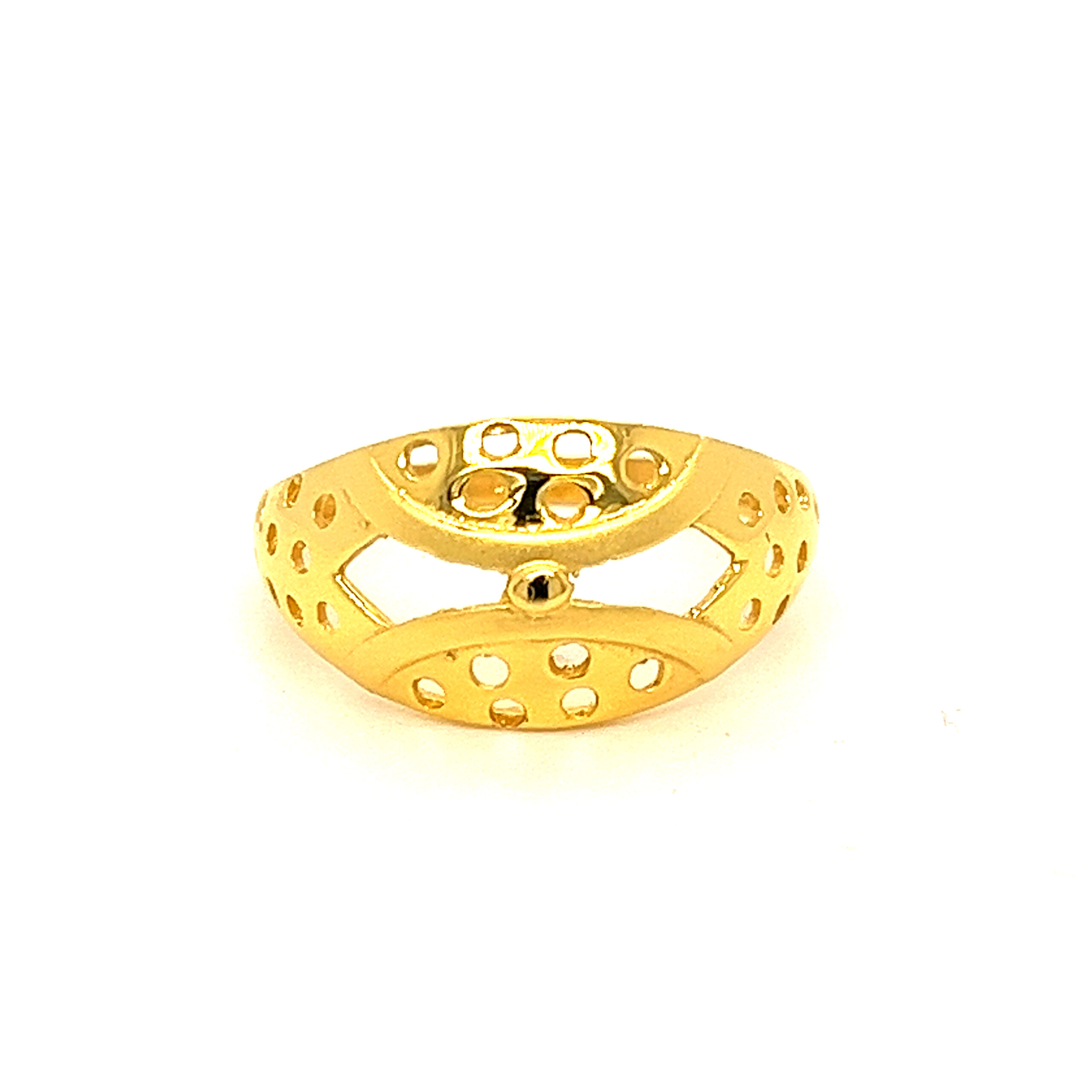 22k Gold Plain Fancy Ring - Image 3
