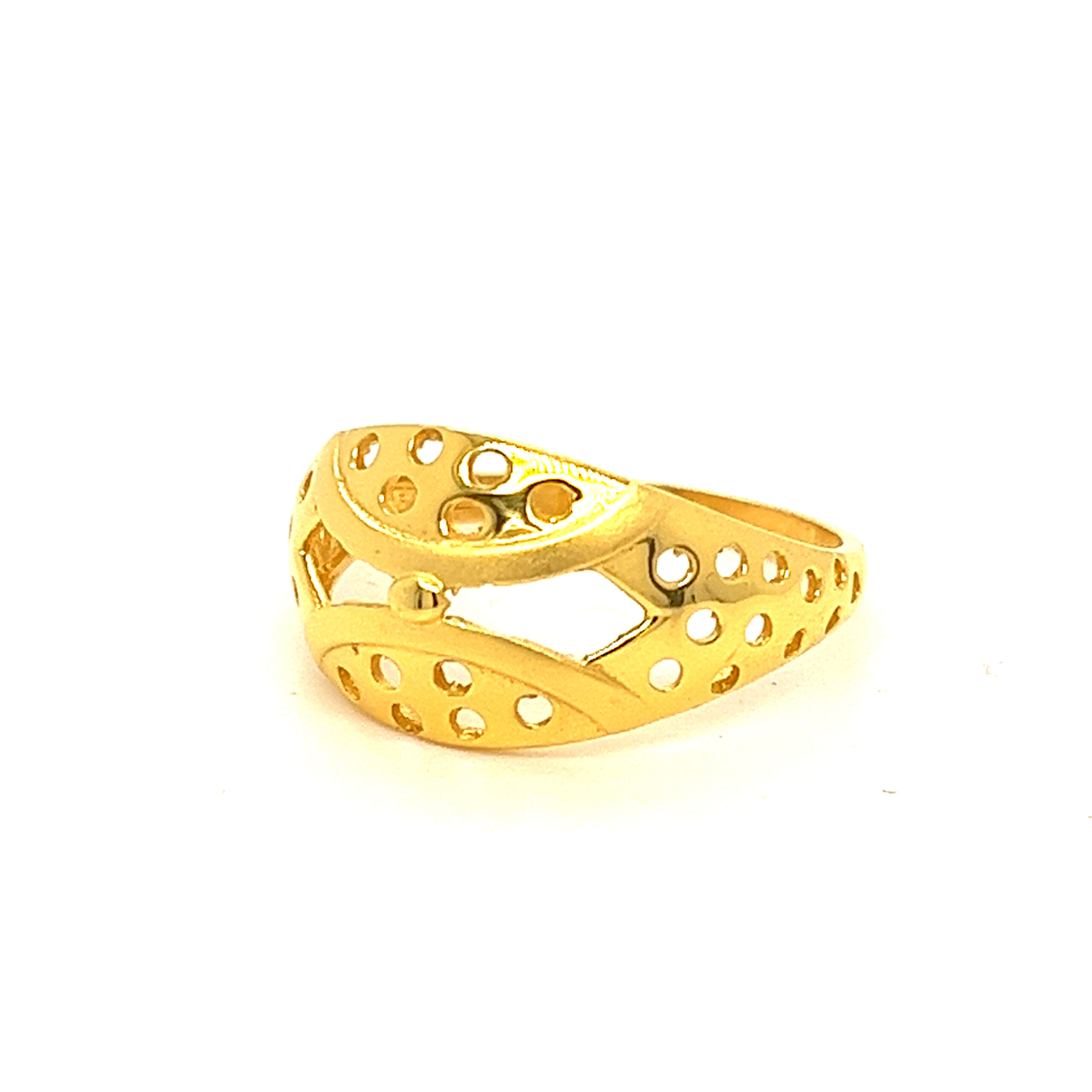 22k Gold Plain Fancy Ring - Image 2
