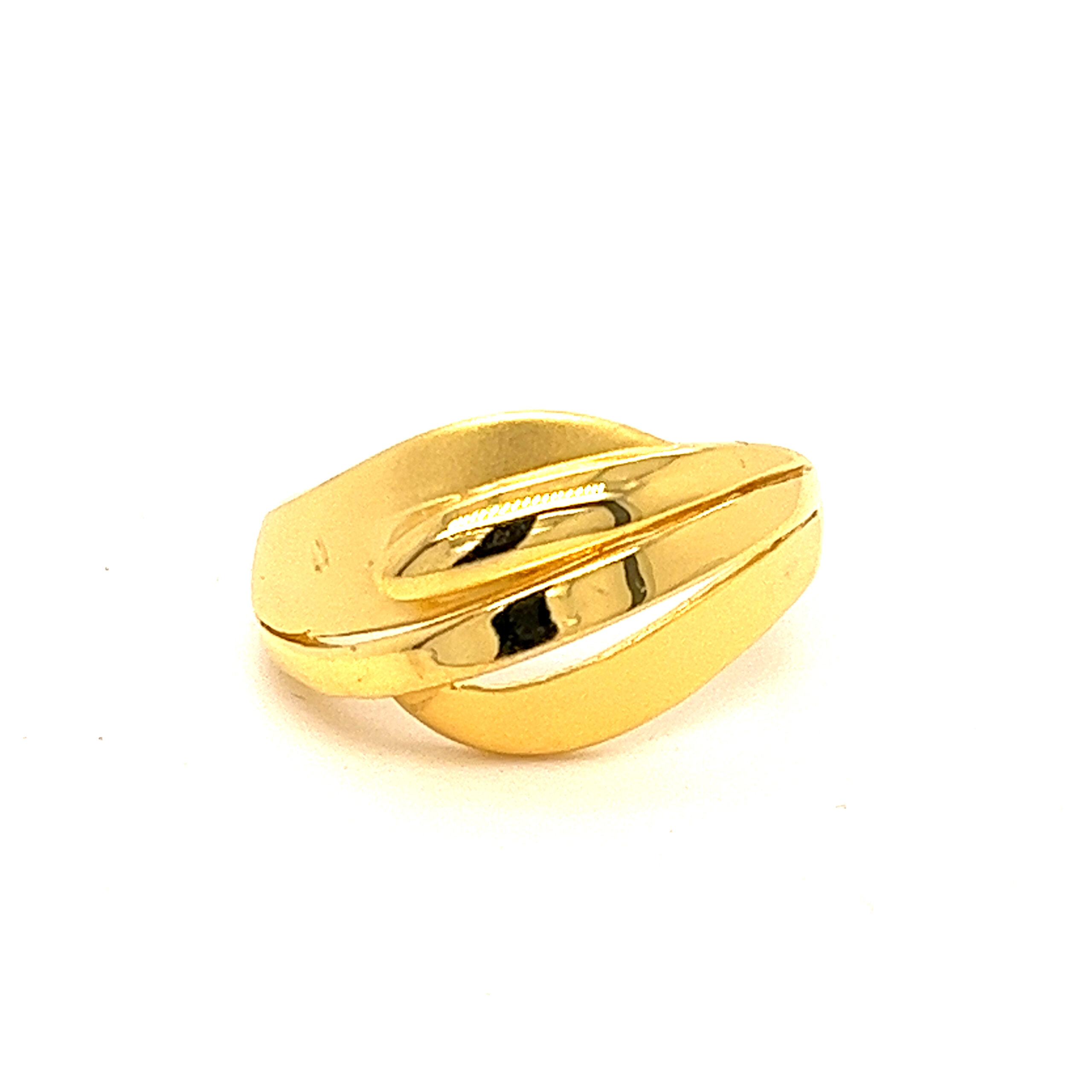 22k Gold Plain Basic Ring - Image 3