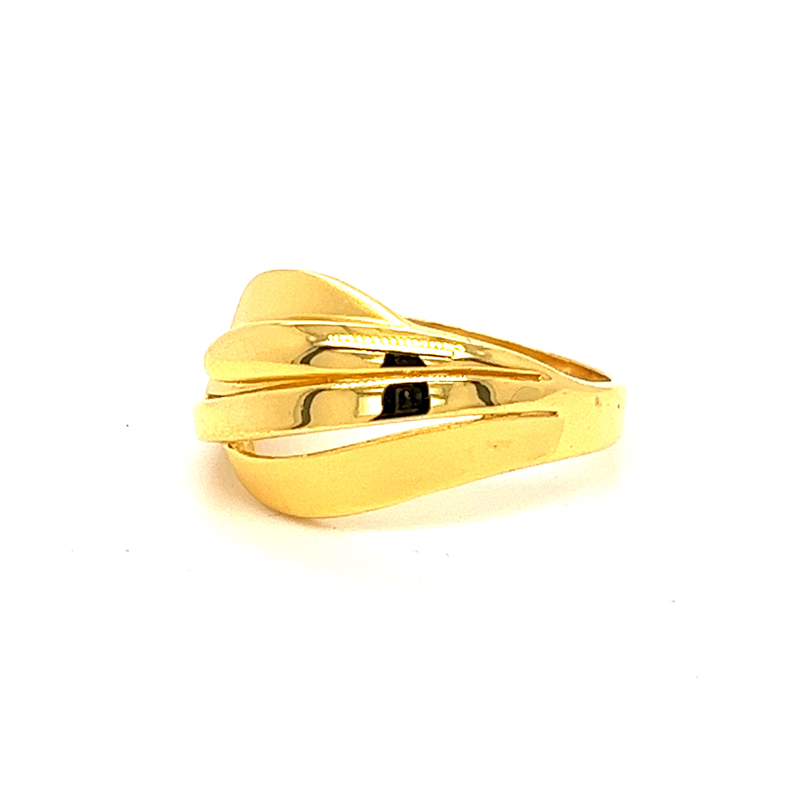 22k Gold Plain Basic Ring - Image 2