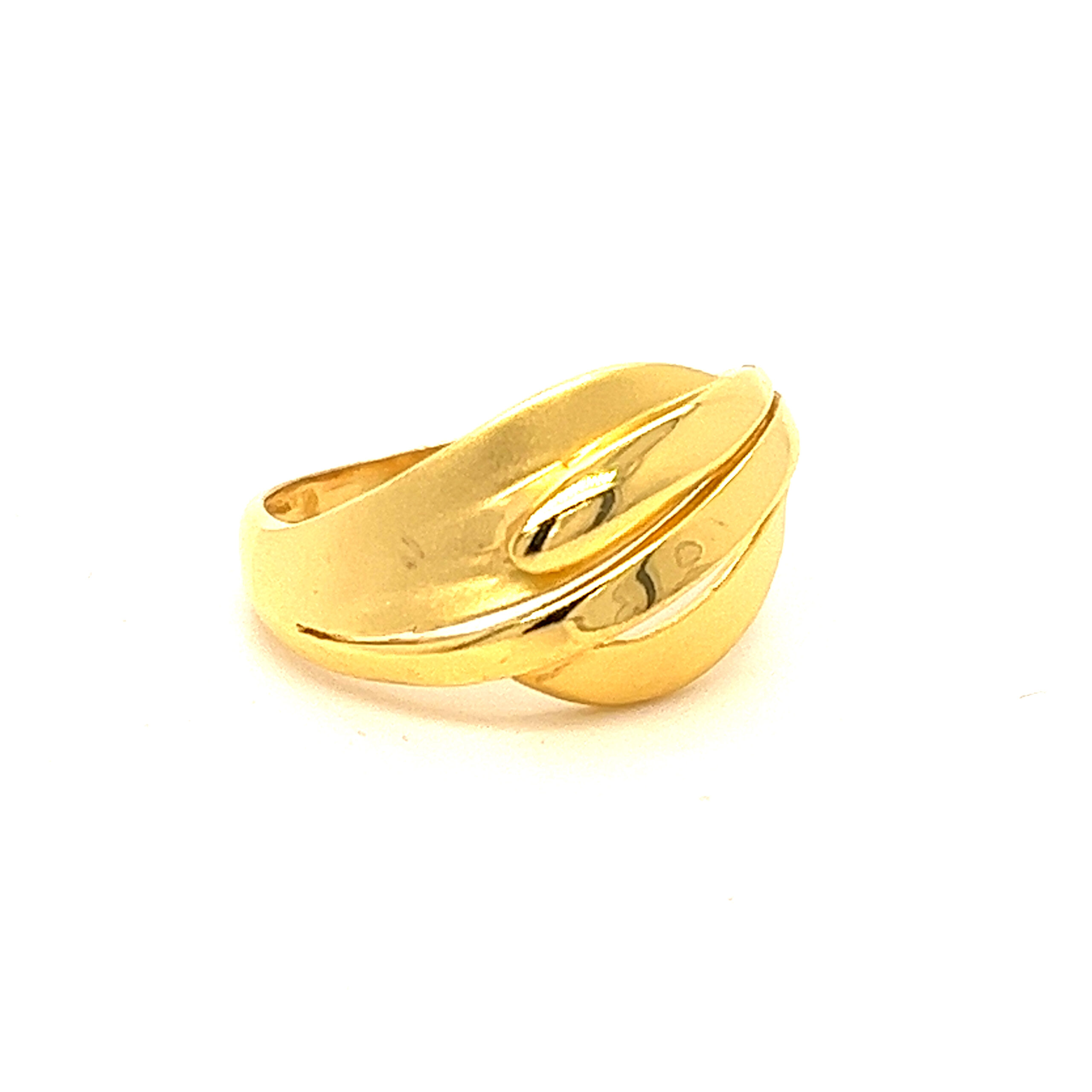 22k Gold Plain Basic Ring