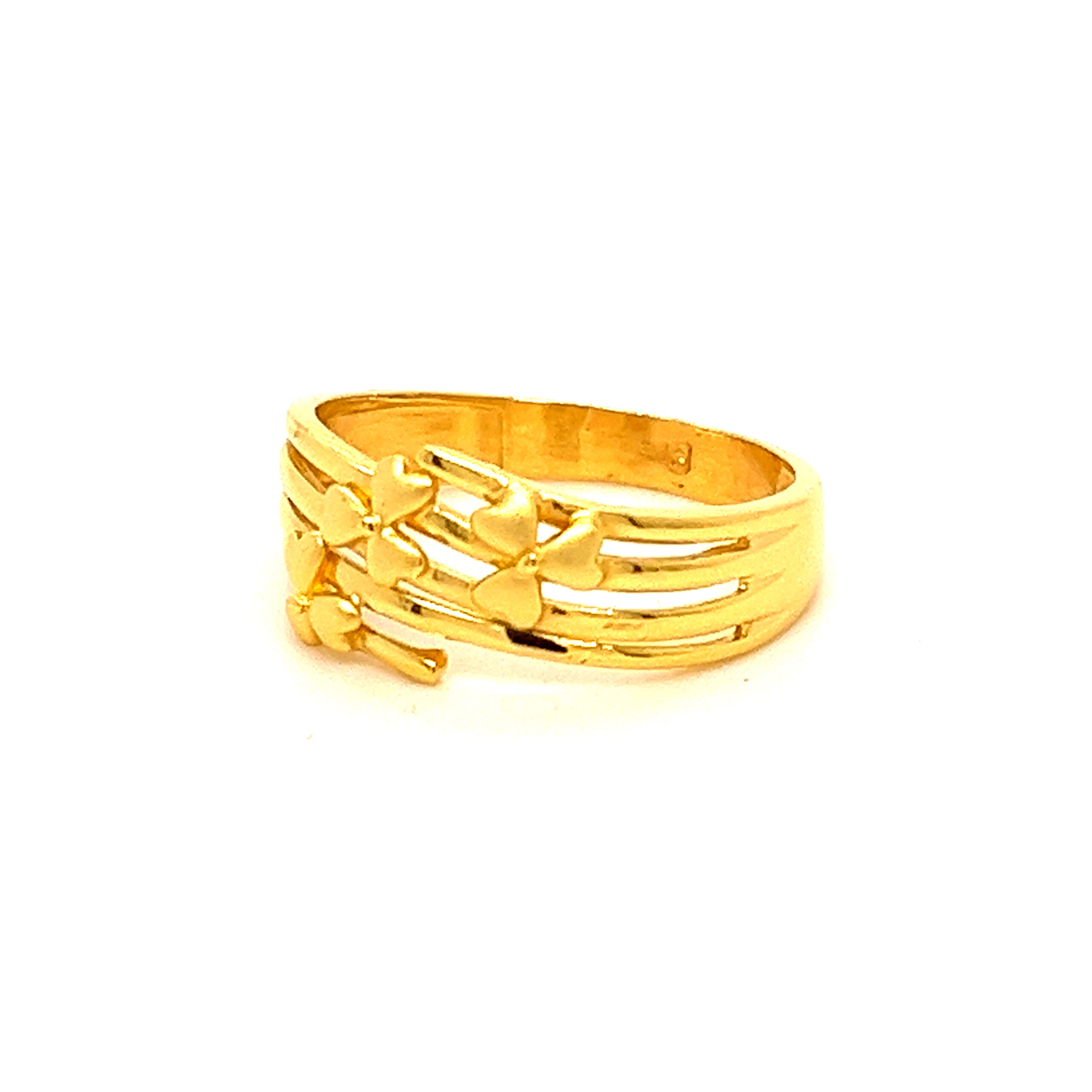 22k Gold Plain Morning Glory Ring - Image 2