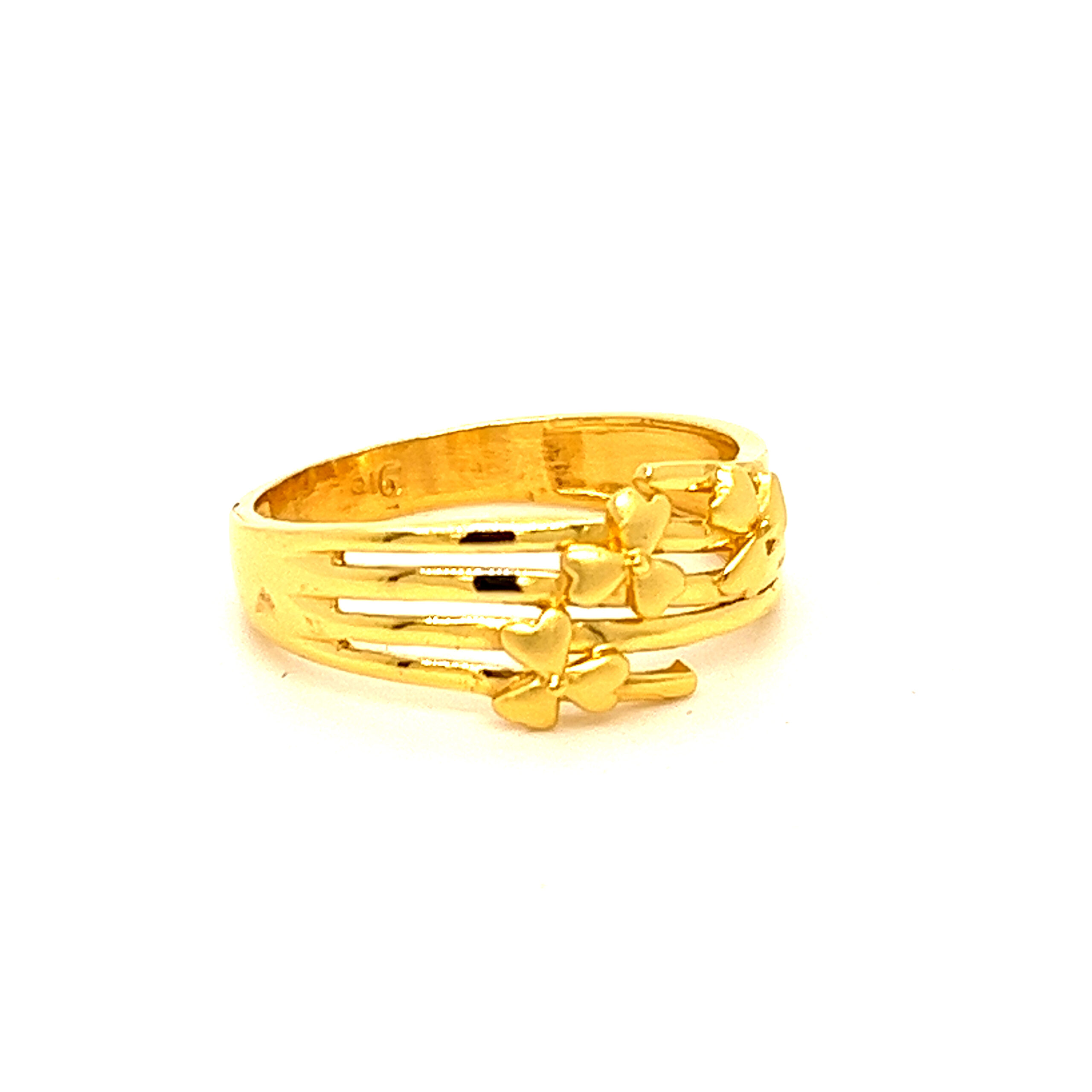22k Gold Plain Morning Glory Ring