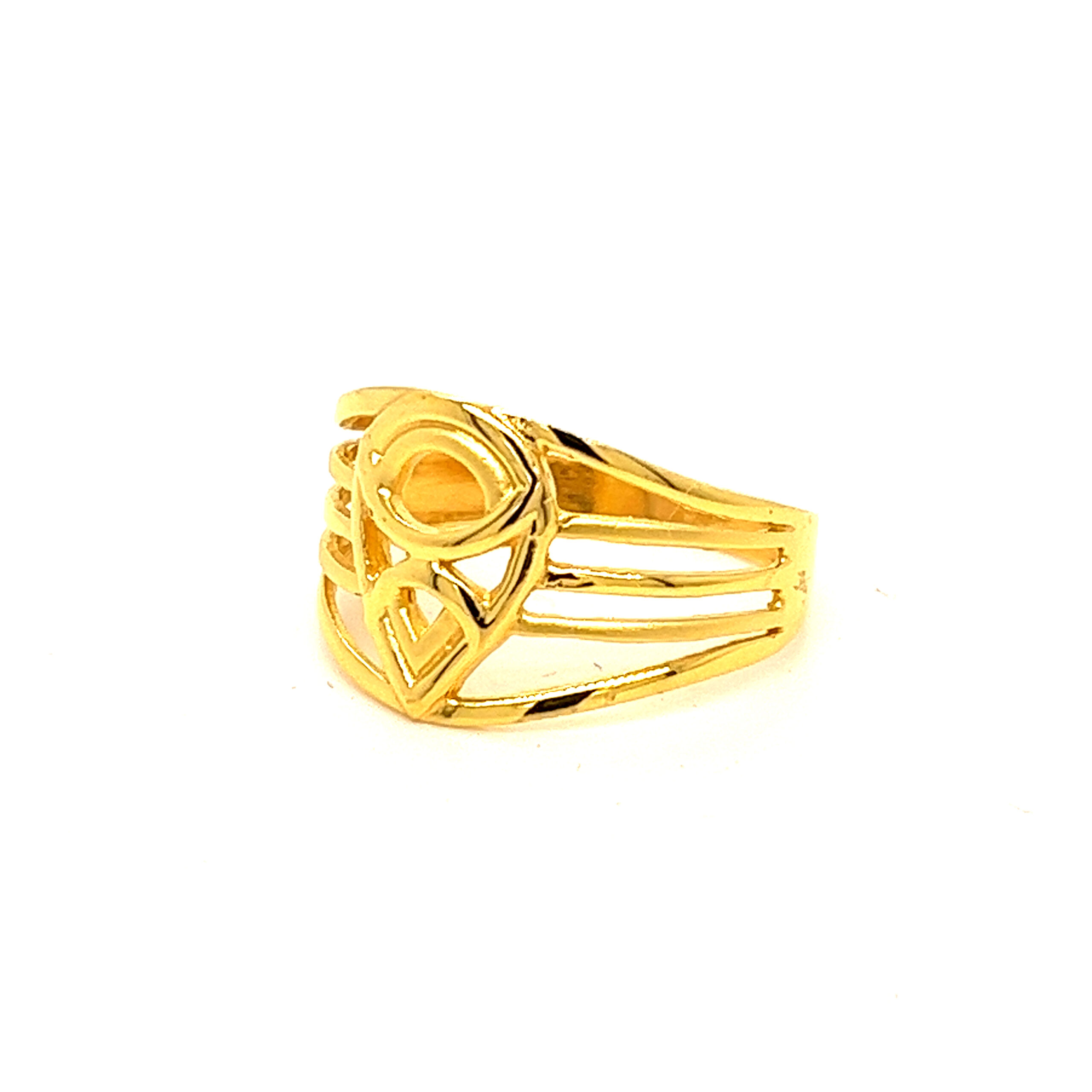 22k Gold Plain Lace n Grace Ring - Image 2