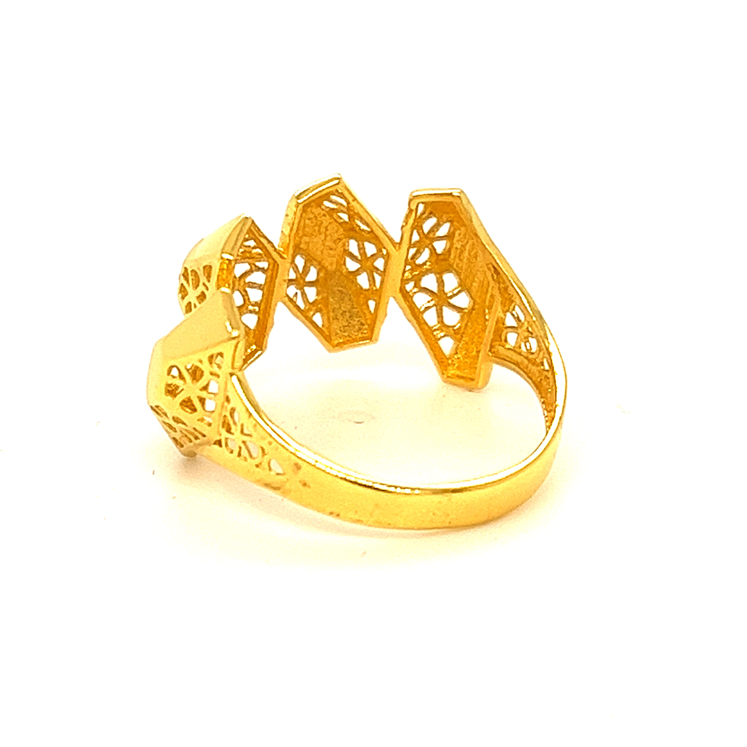22k Gold Plain Style Play Ring - Image 4