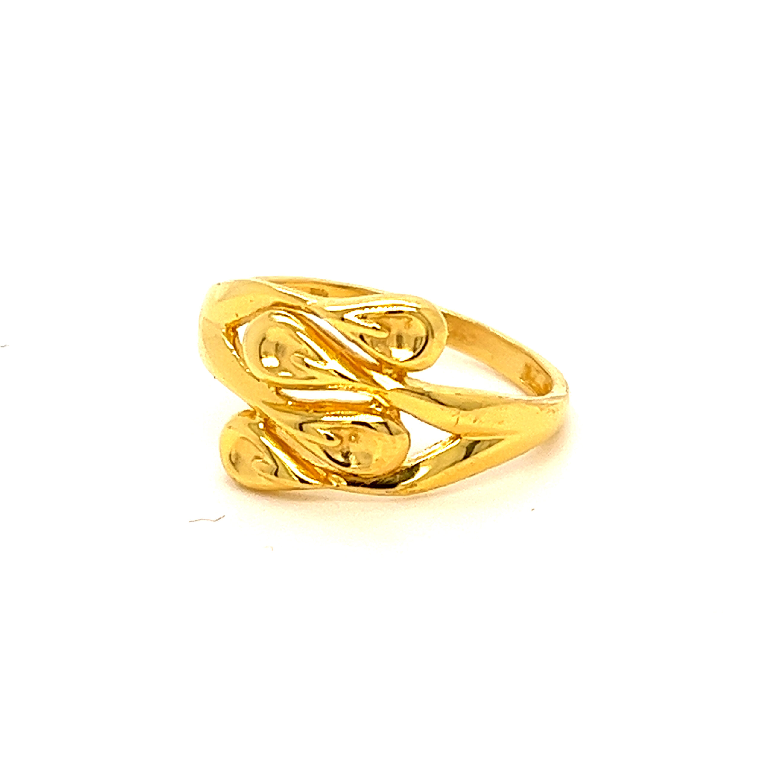 22k Gold Plain Shape Shine Ring - Image 2
