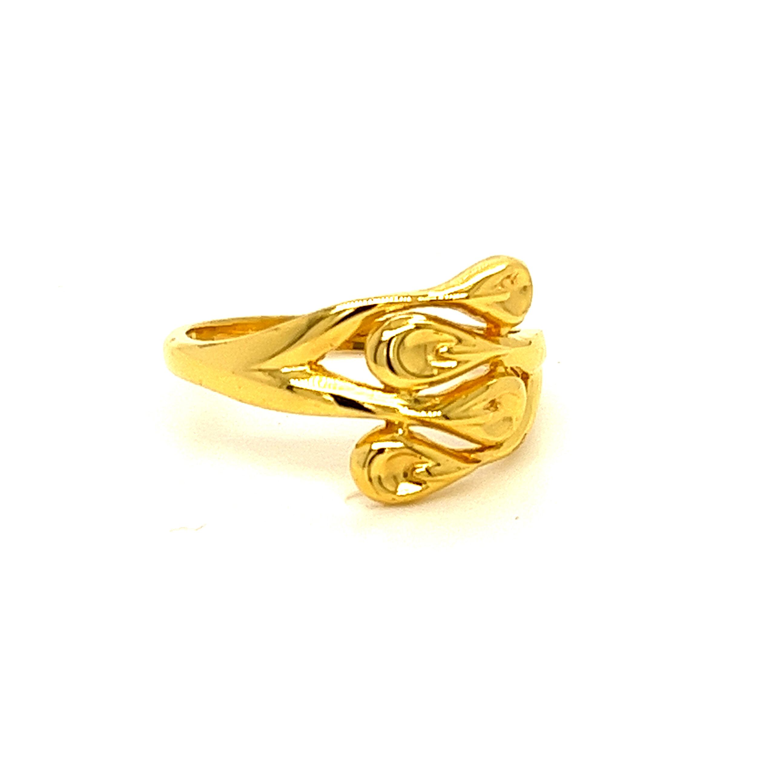 22k Gold Plain Shape Shine Ring