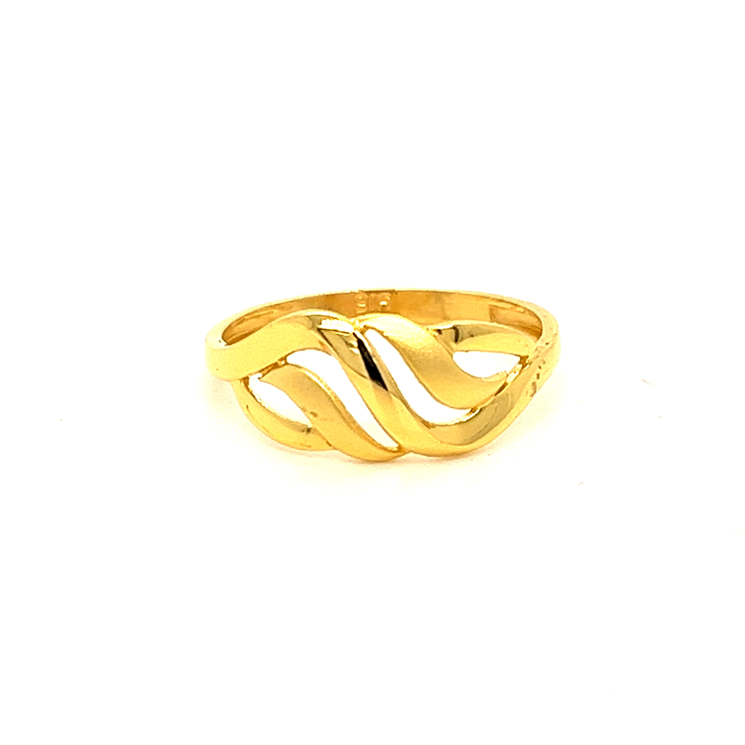22k Gold Plain Graceful Ring - Image 3