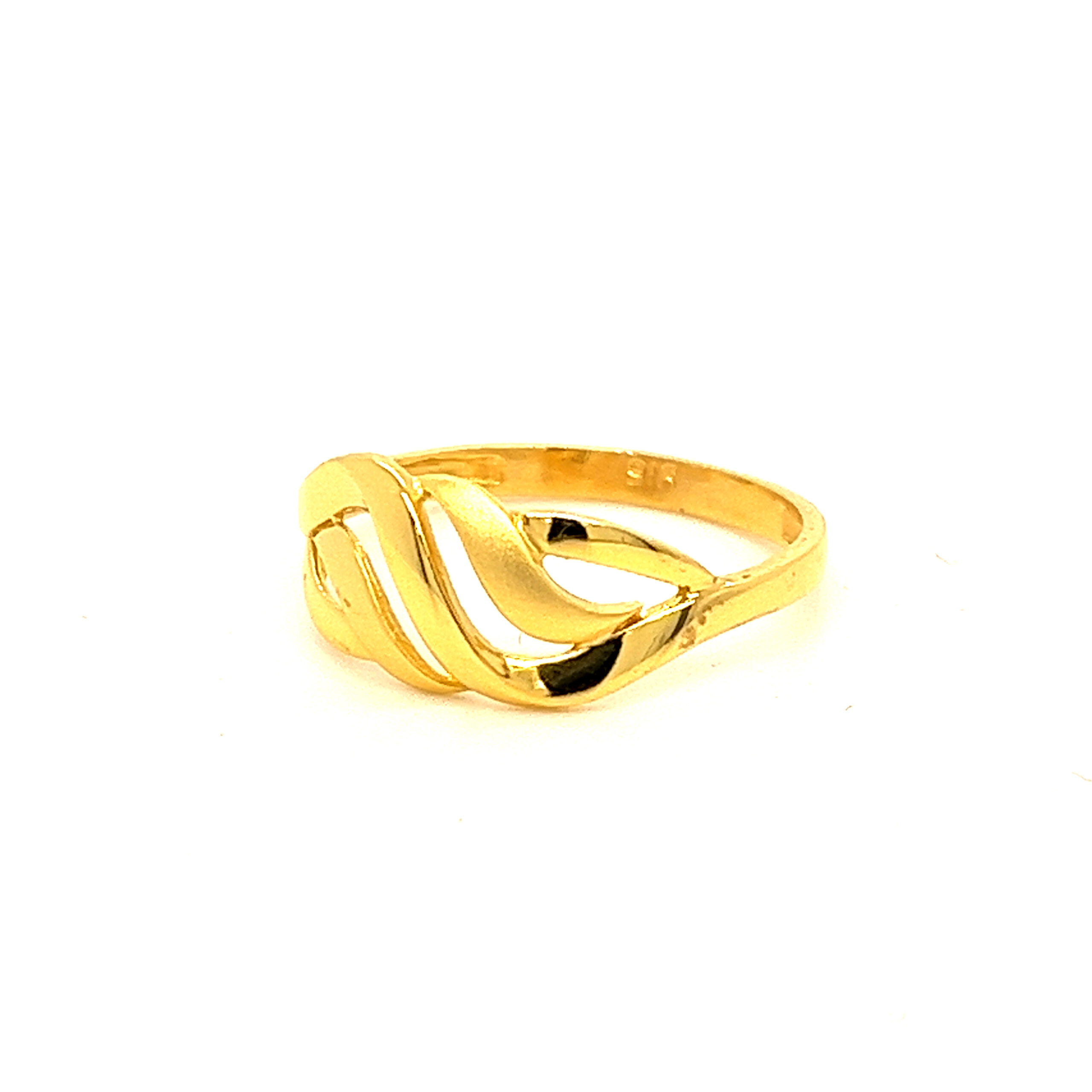 22k Gold Plain Graceful Ring - Image 2