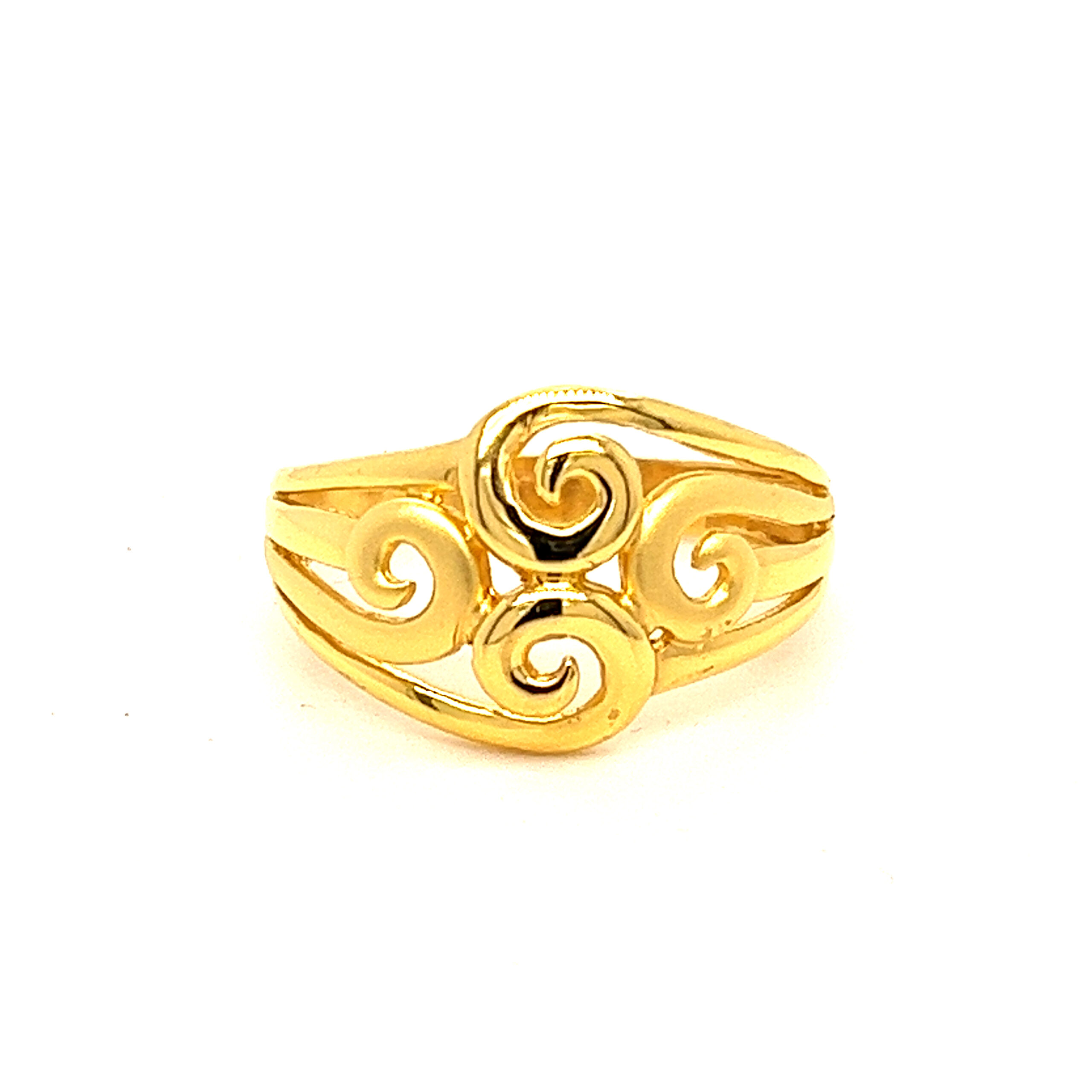 22k Gold Plain Pretty Ring - Image 3