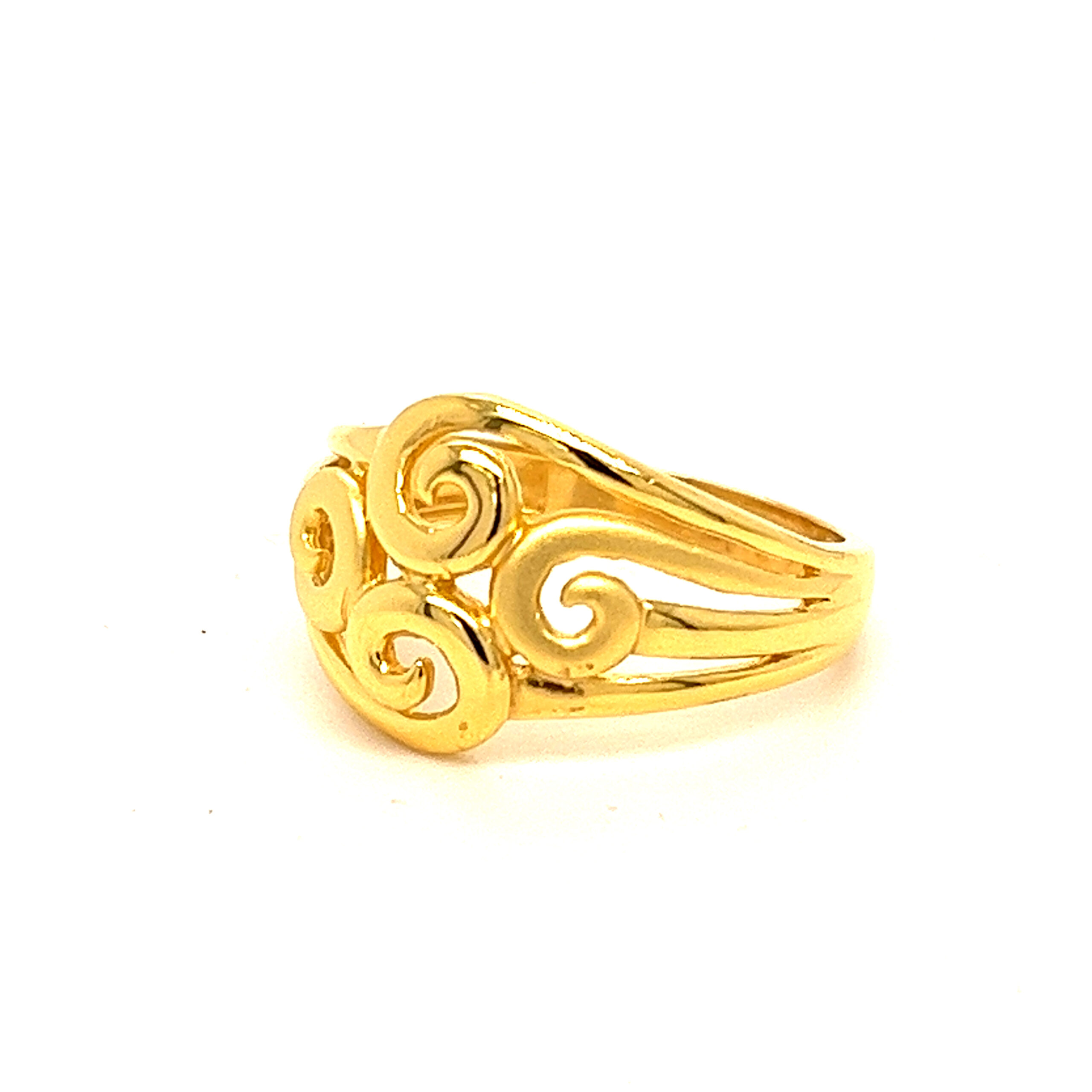 22k Gold Plain Pretty Ring - Image 2