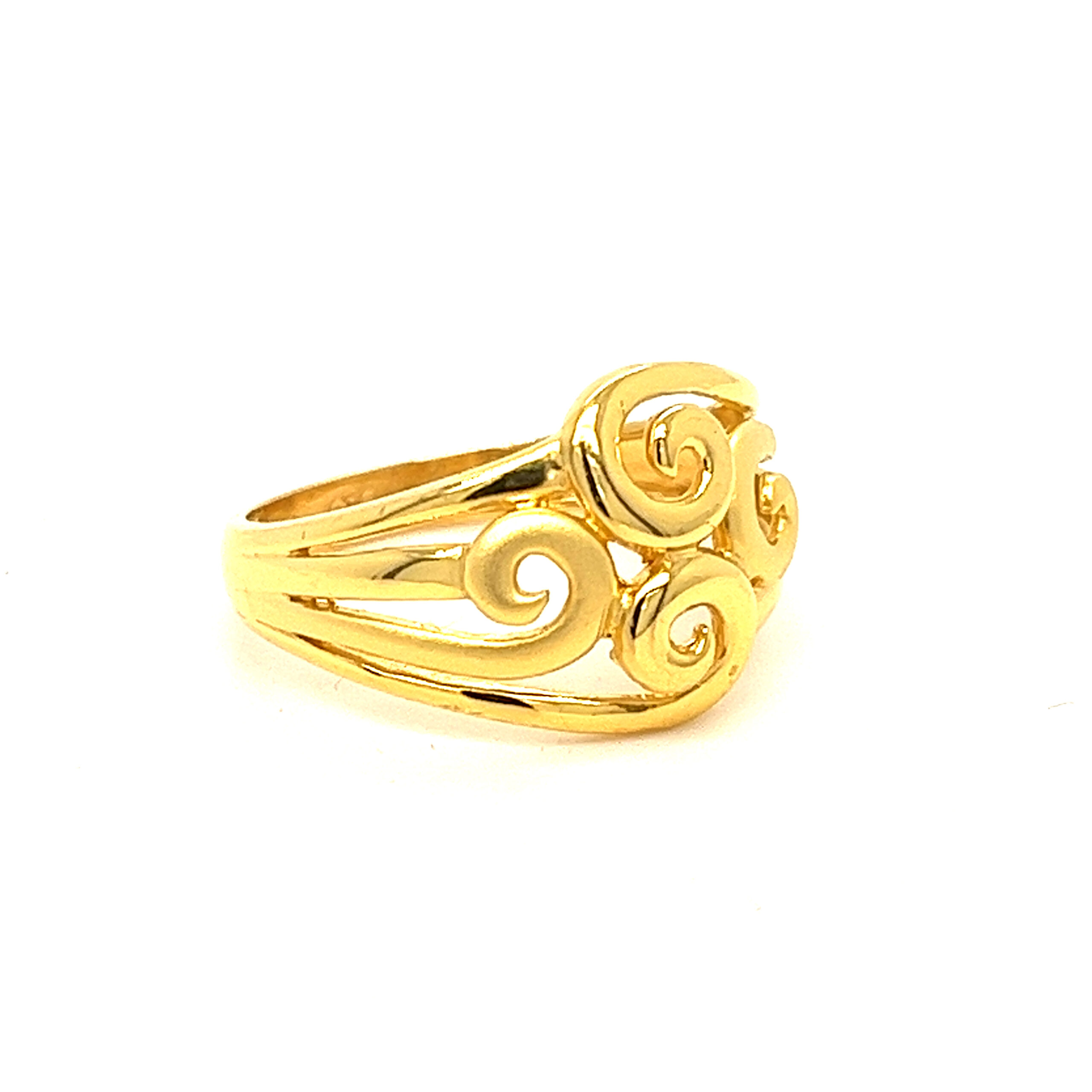 22k Gold Plain Pretty Ring