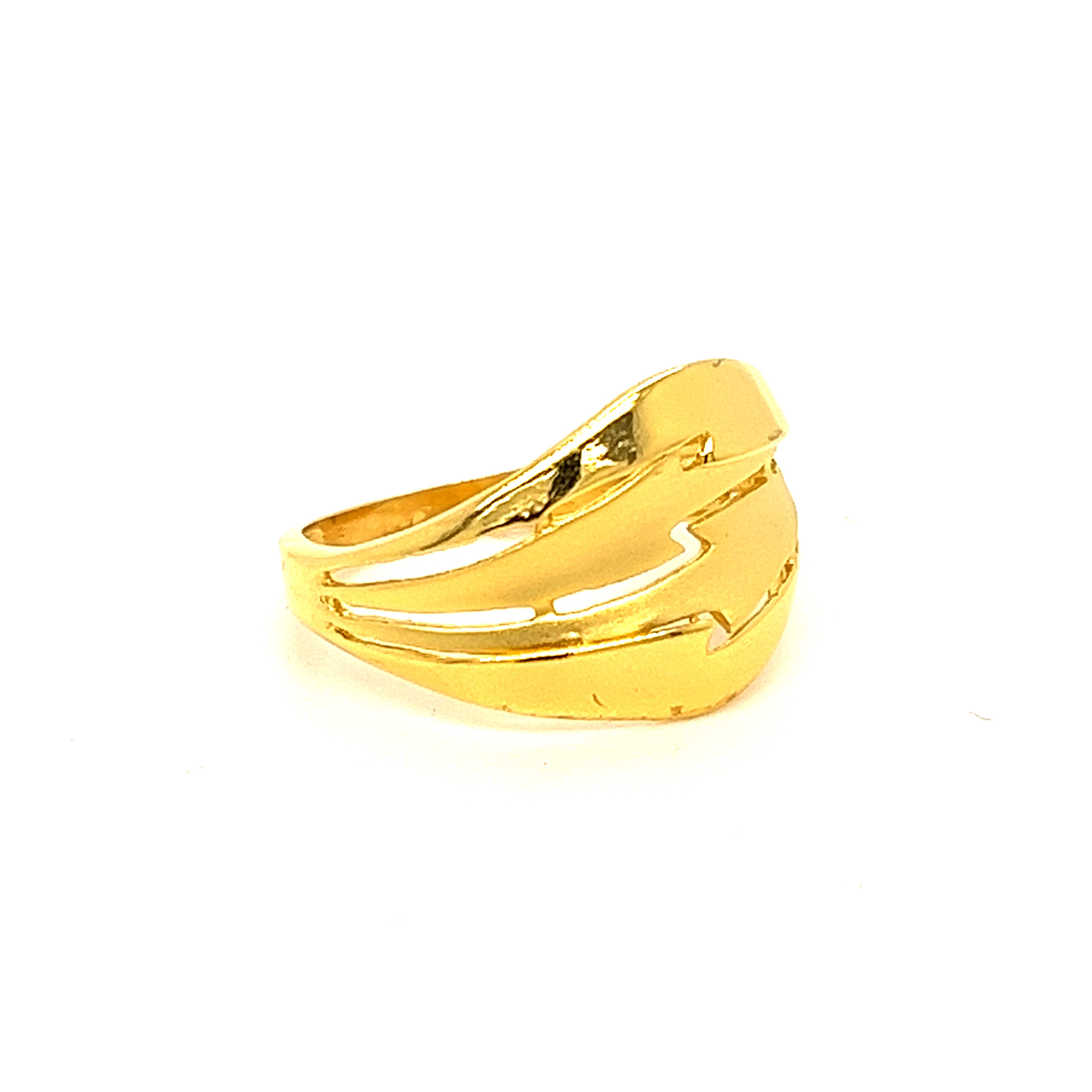 22k Gold Plain Simple Ring