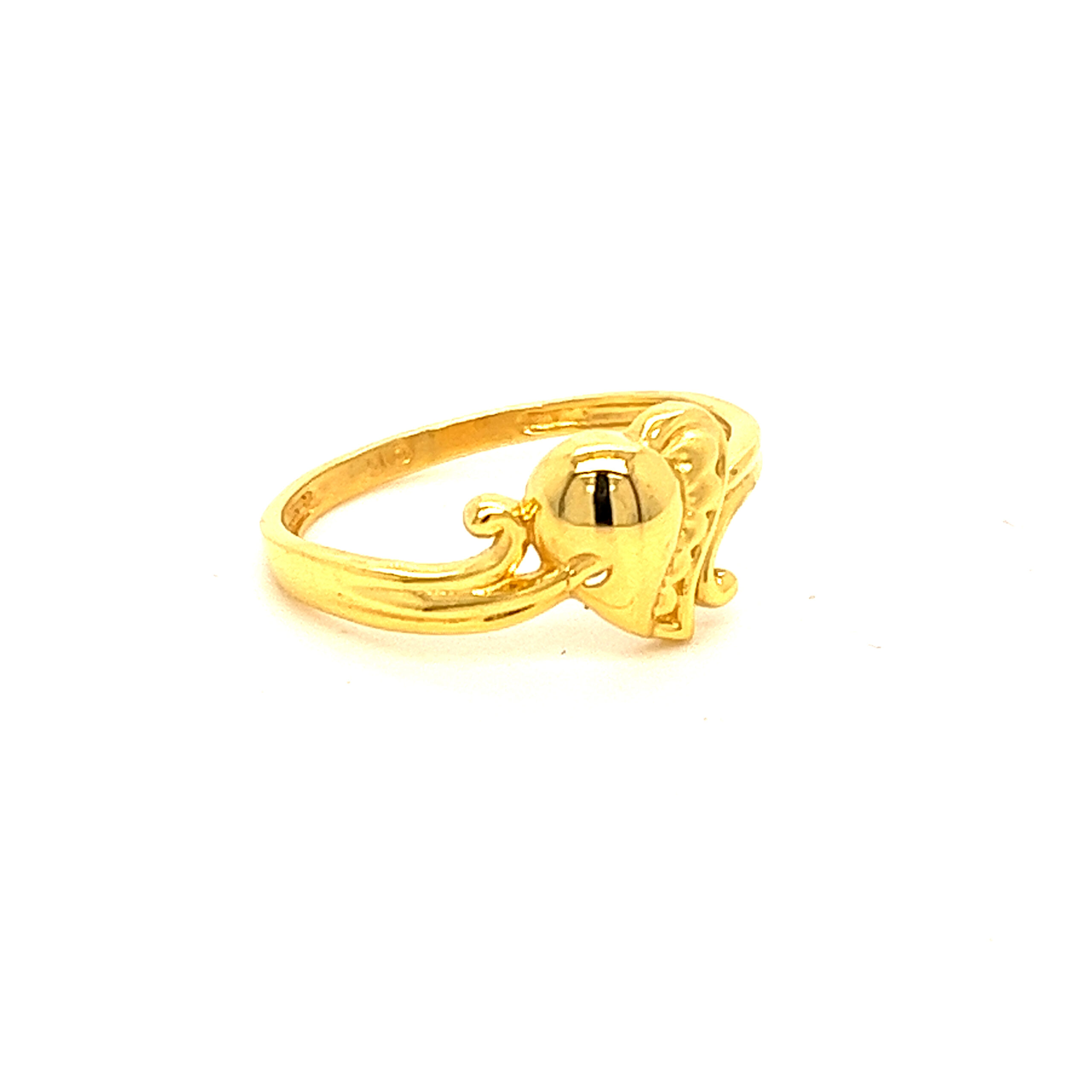 22k Gold Plain My Valentine Ring