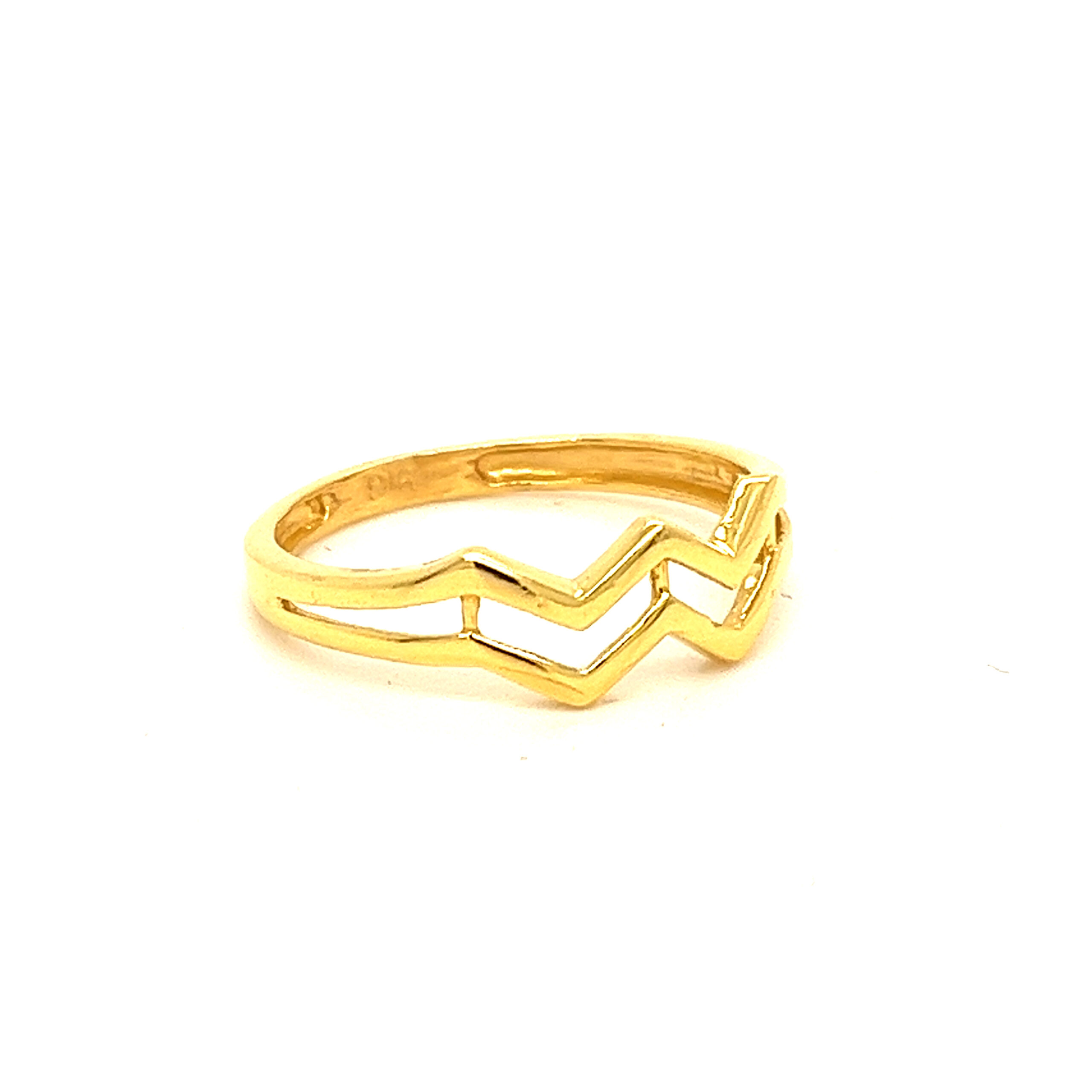 22k Gold Plain Tale Of Kale Ring