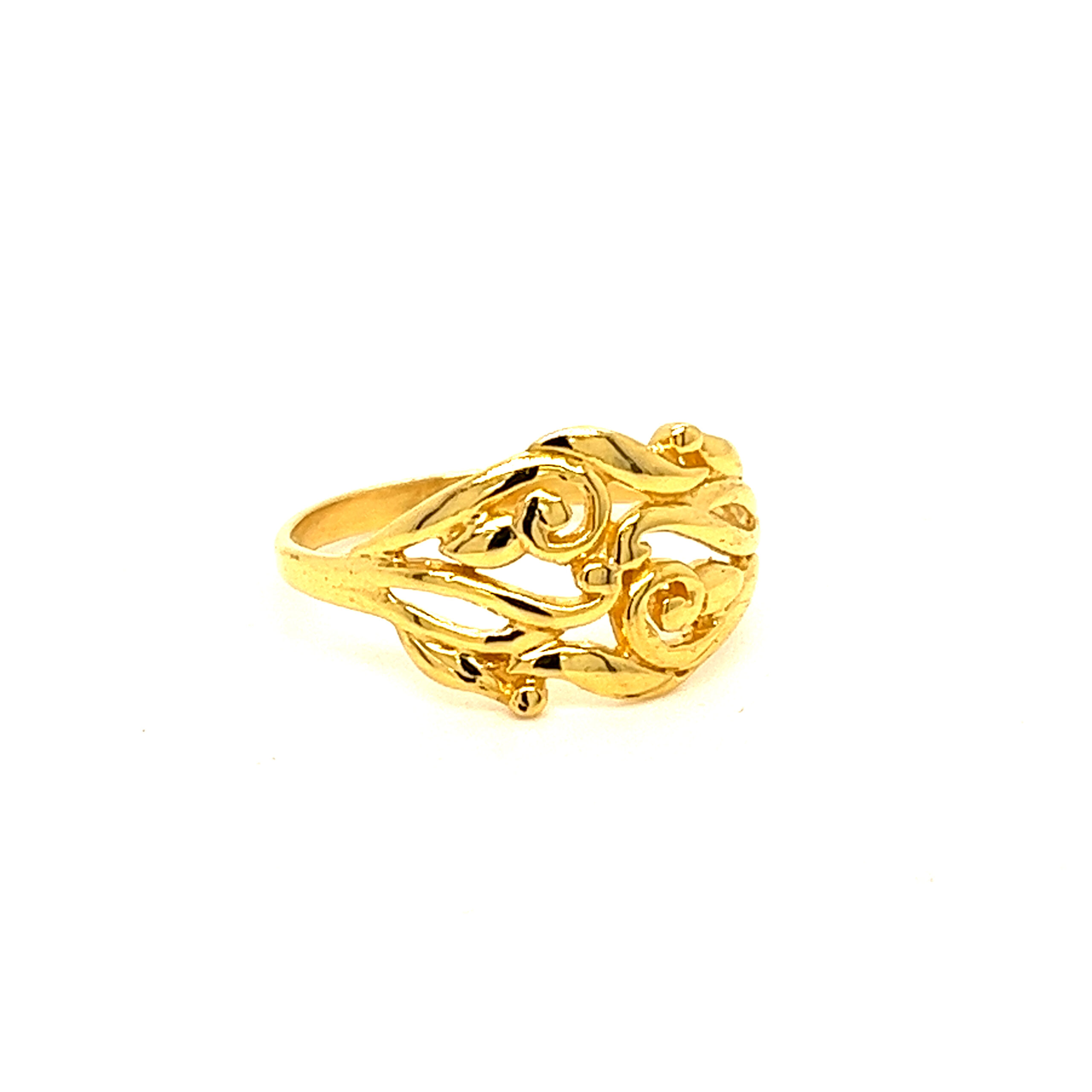 22k Gold Plain Classic Twist Ring