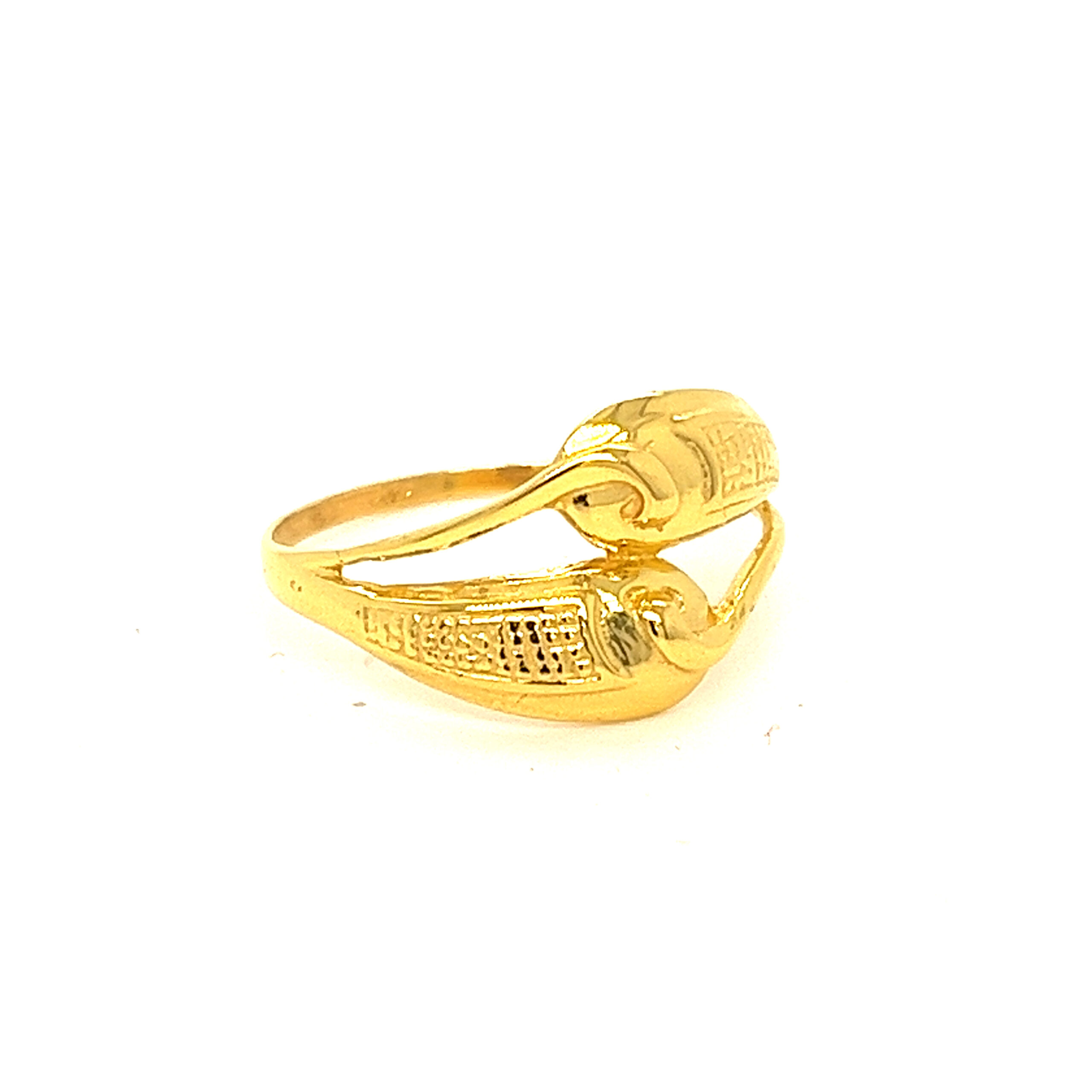 22k Gold Plain Max Mantra Ring