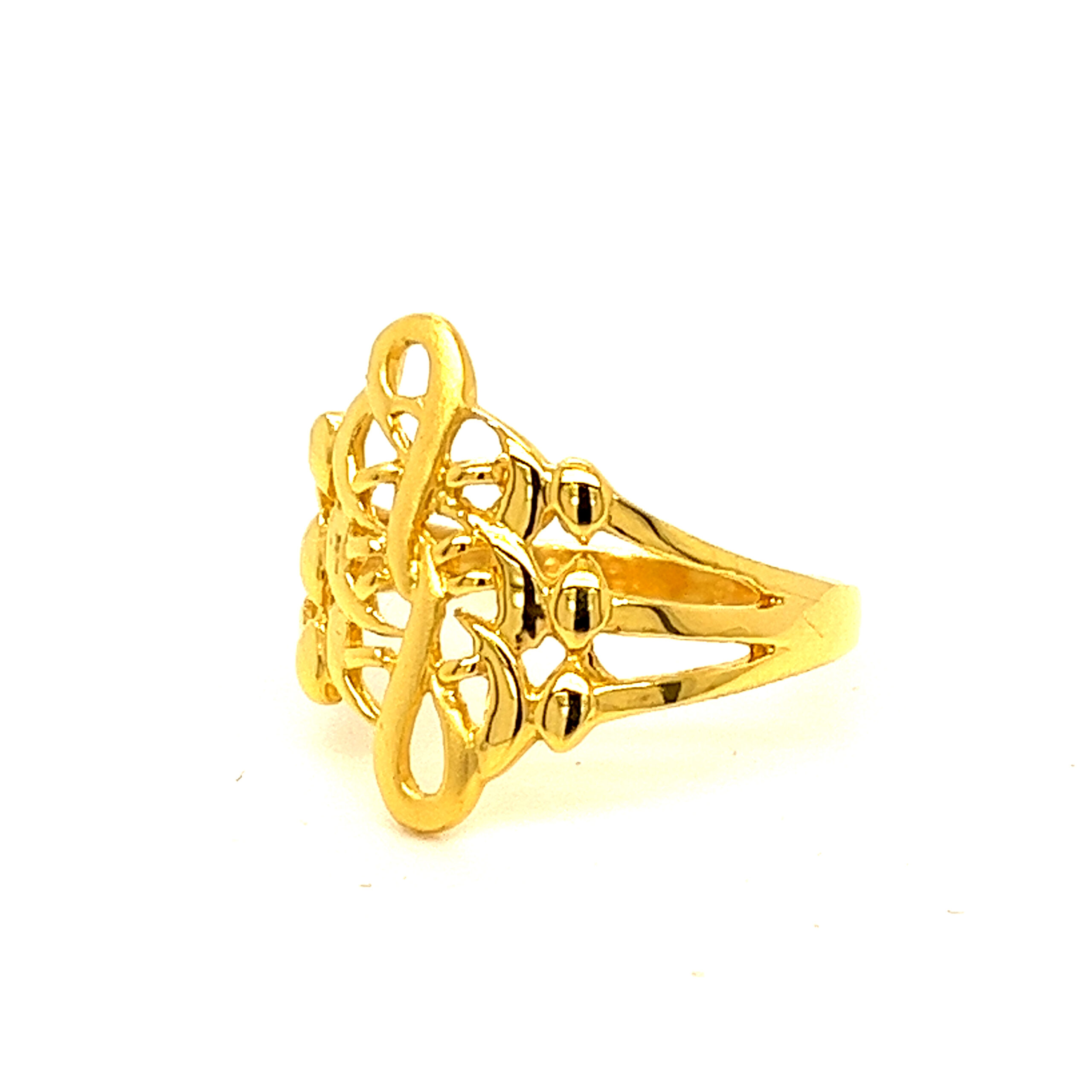 22k Gold Plain Layer O Max Ring - Image 2