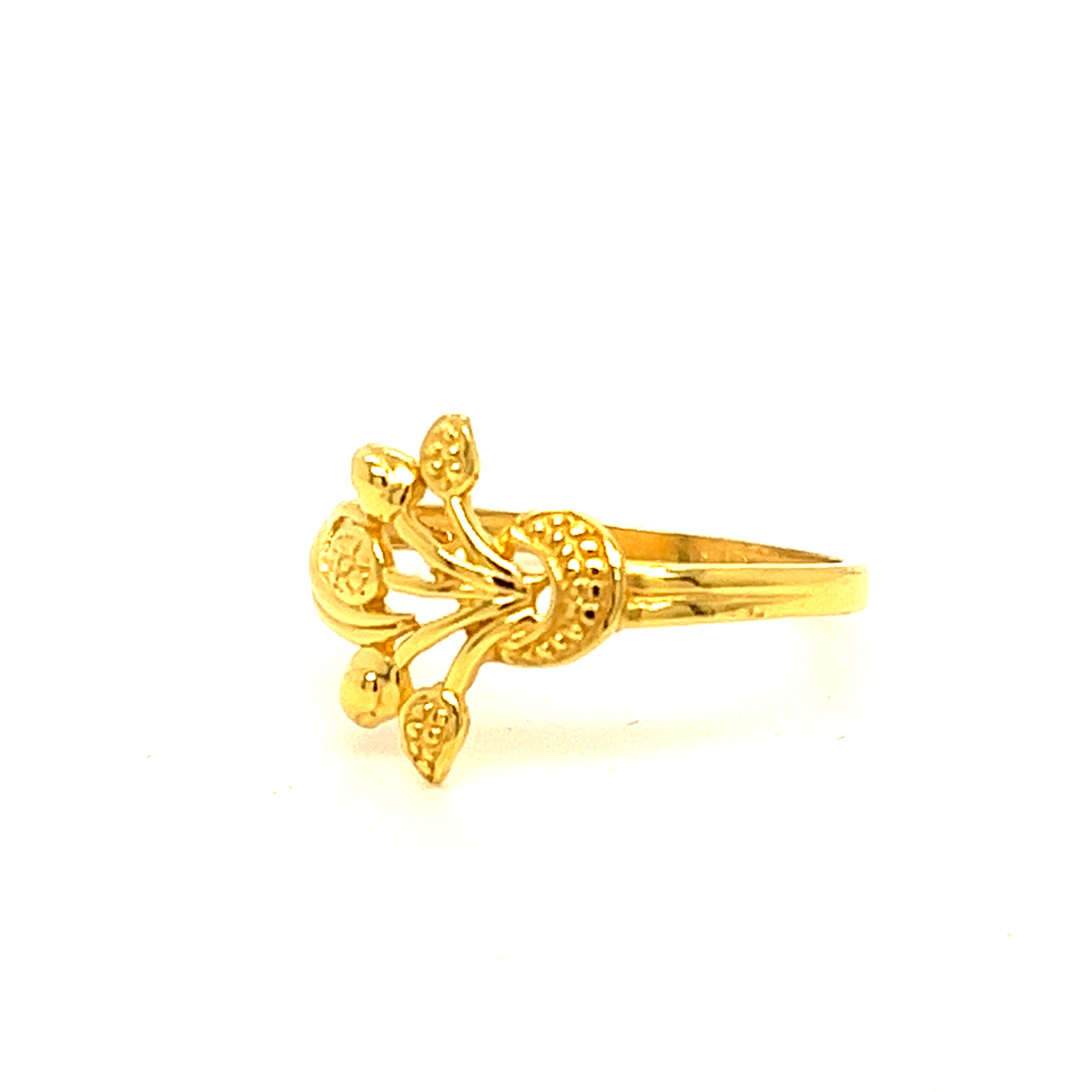22k Gold Plain Stylish Ring - Image 2