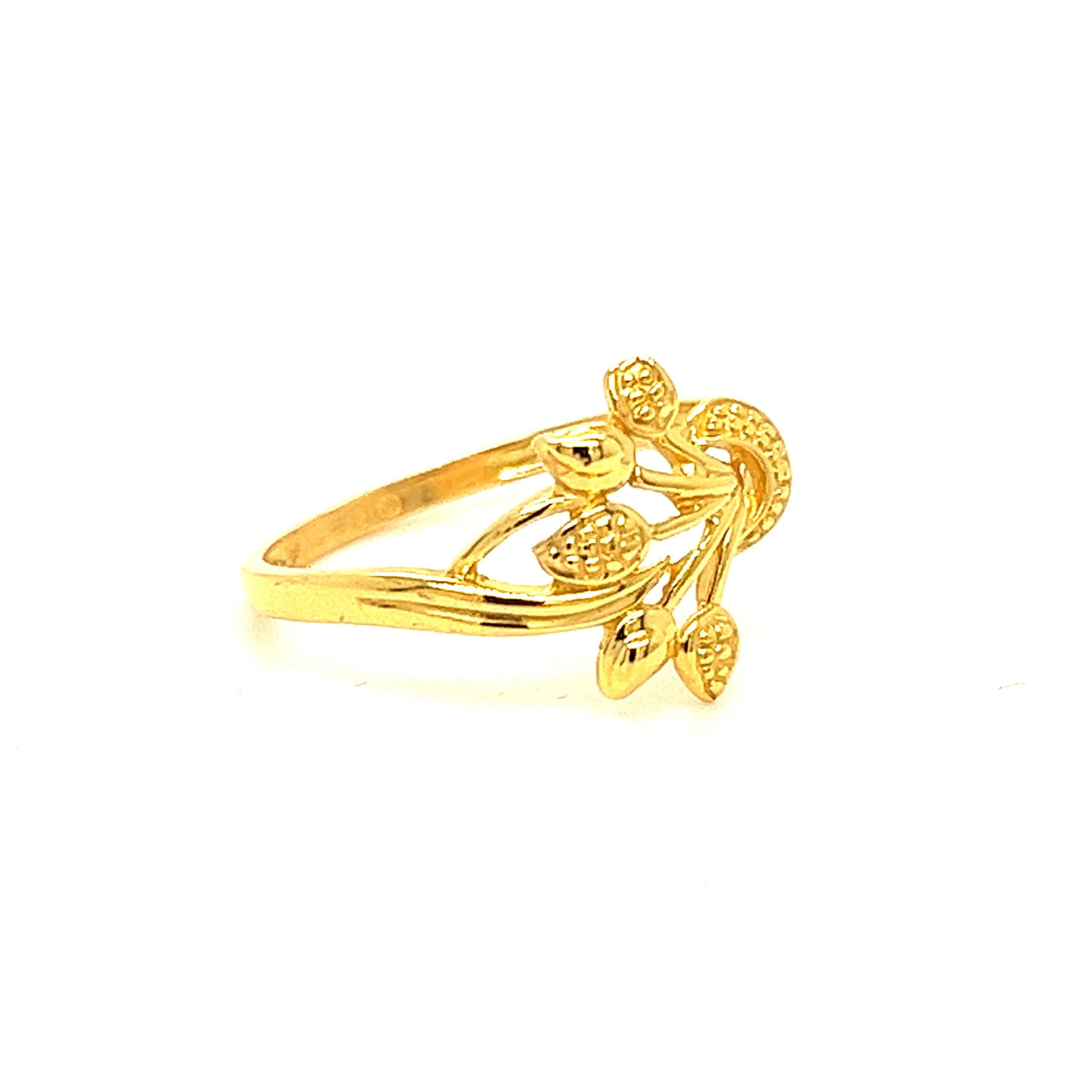 22k Gold Plain Stylish Ring