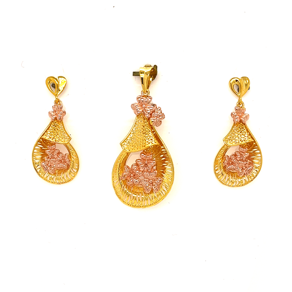 Genda Phool Pendent Set