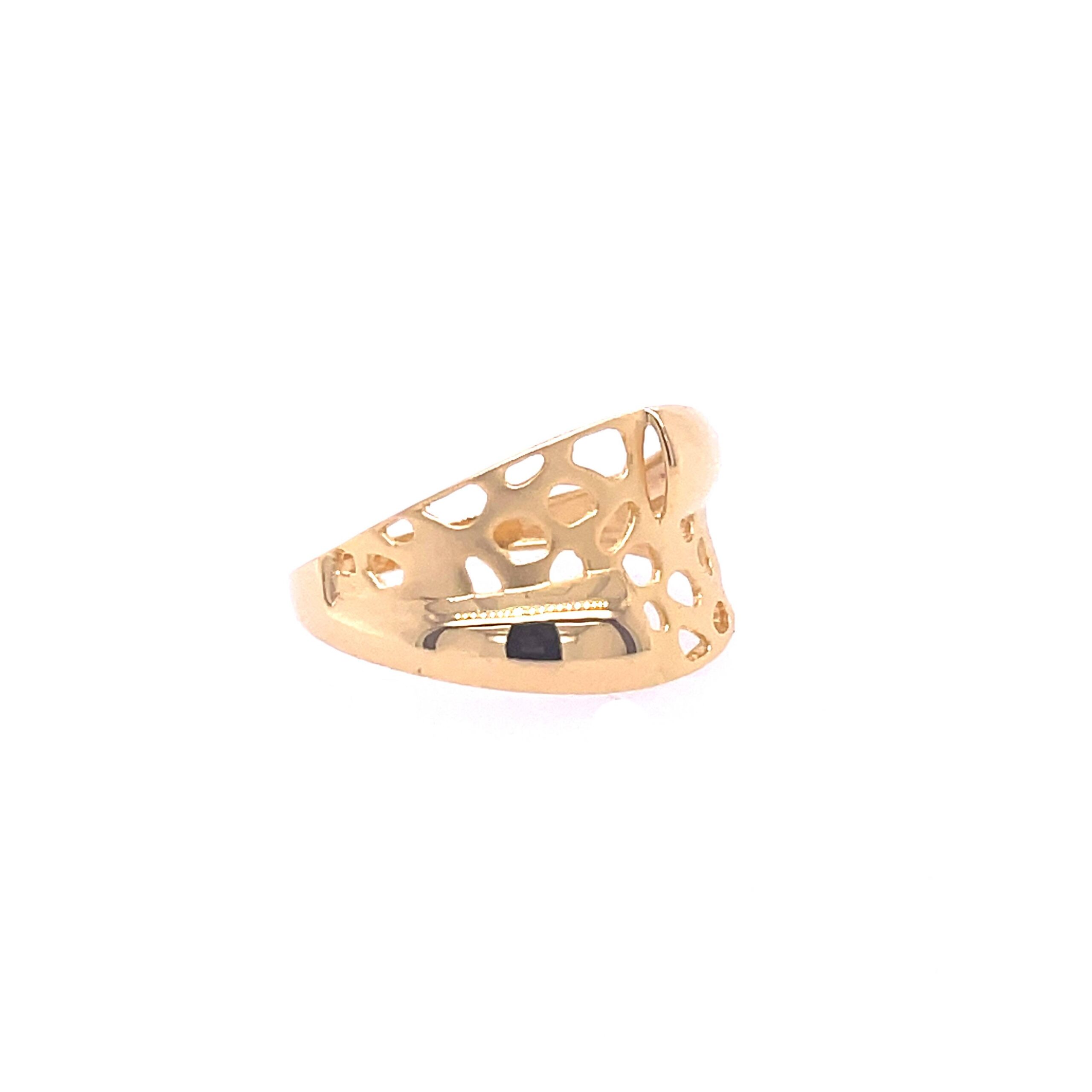 22k Gold Plain Art Deco Ring