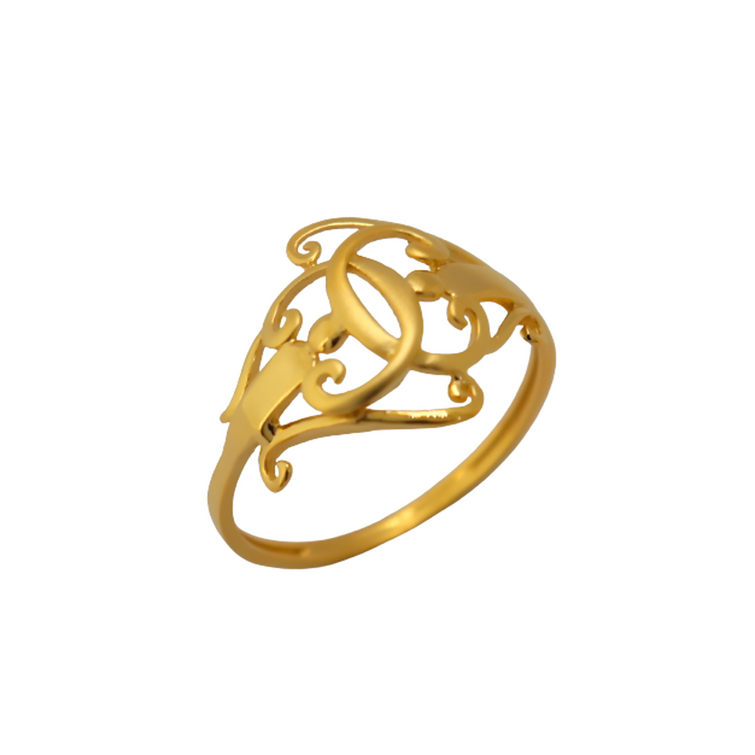 22k Gold Plain Inspire Magic Ring