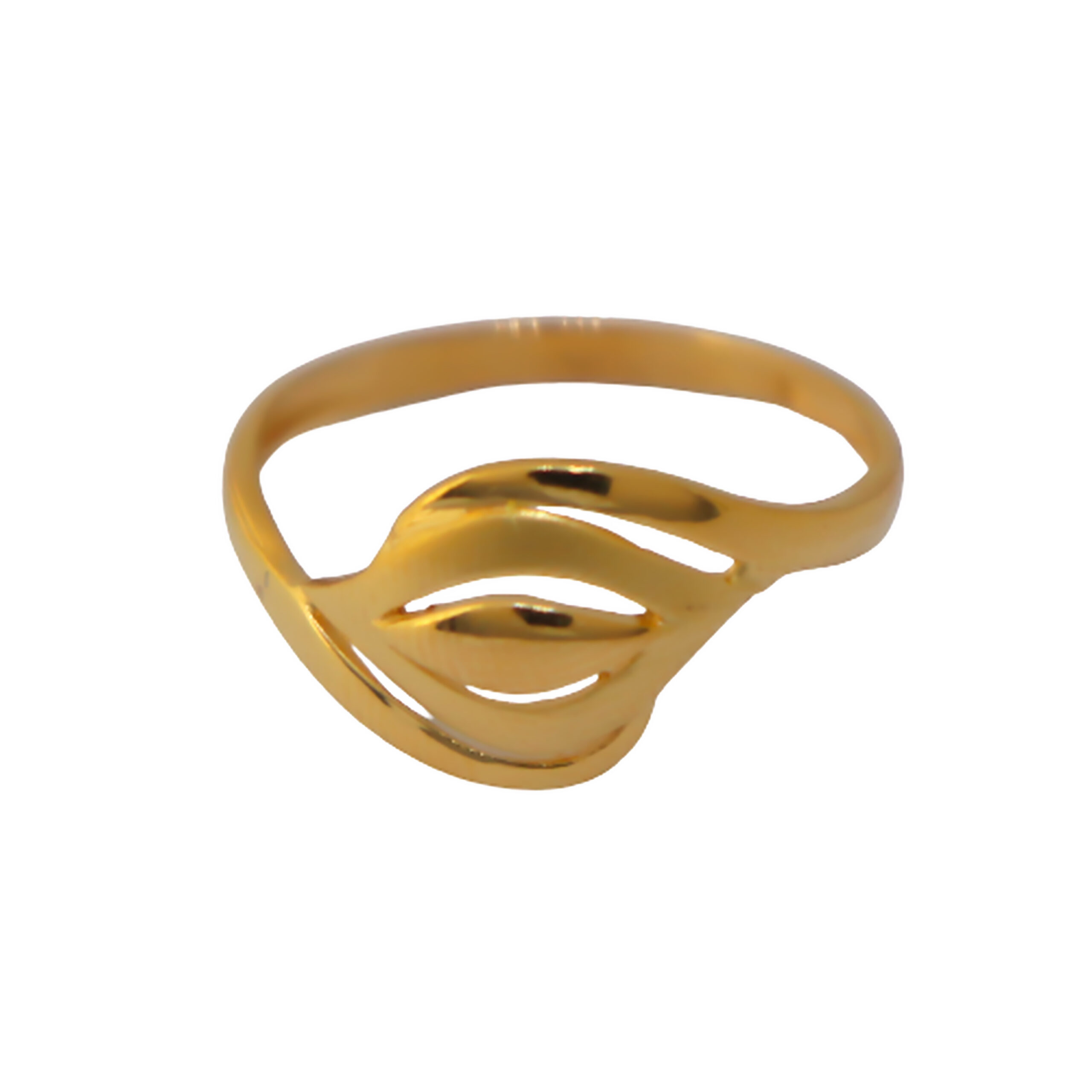 22k Gold Plain Evergreen Ring - Image 2