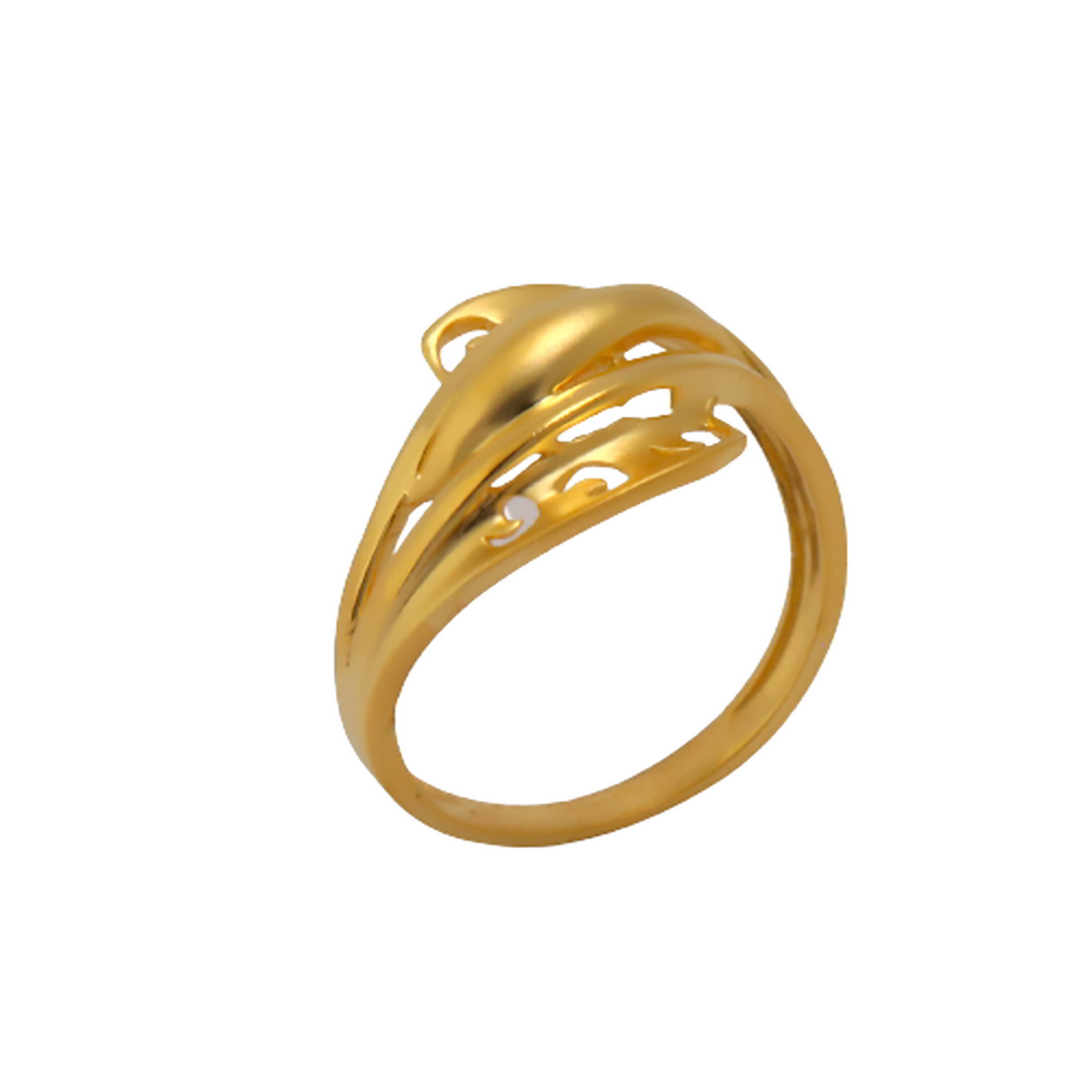 22k Gold Plain Ring - Image 3