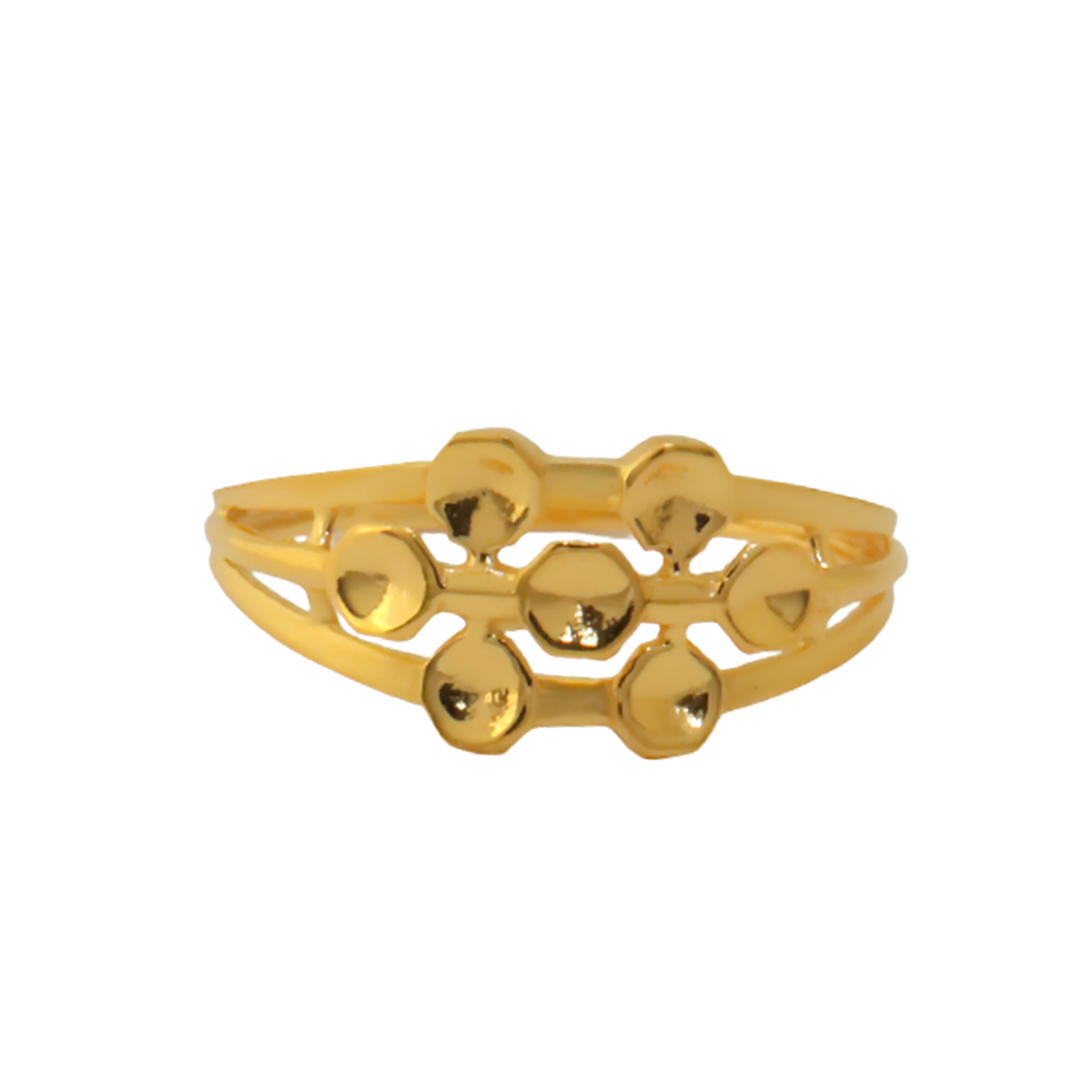 22k Gold Plain Elegant Ring - Image 4