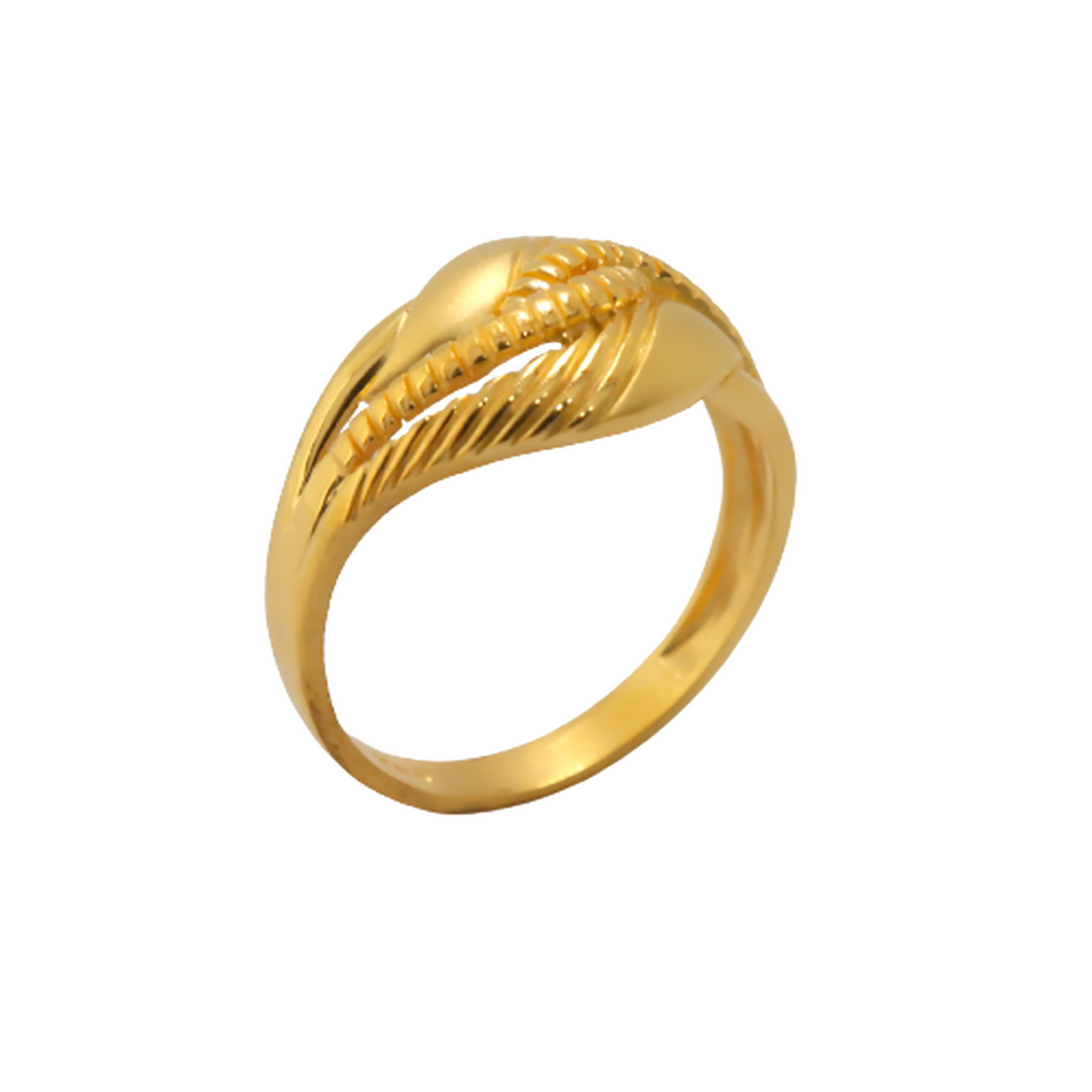 22k Gold Plain Fresh Bloom Ring