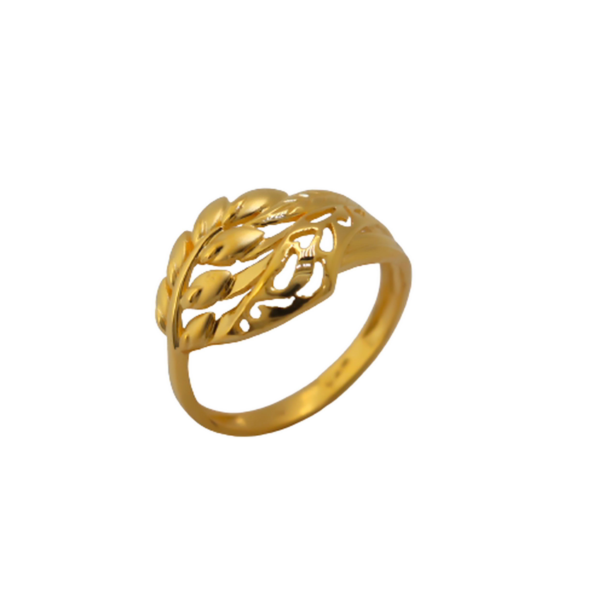 22k Gold Plain Blossom Lush Ring