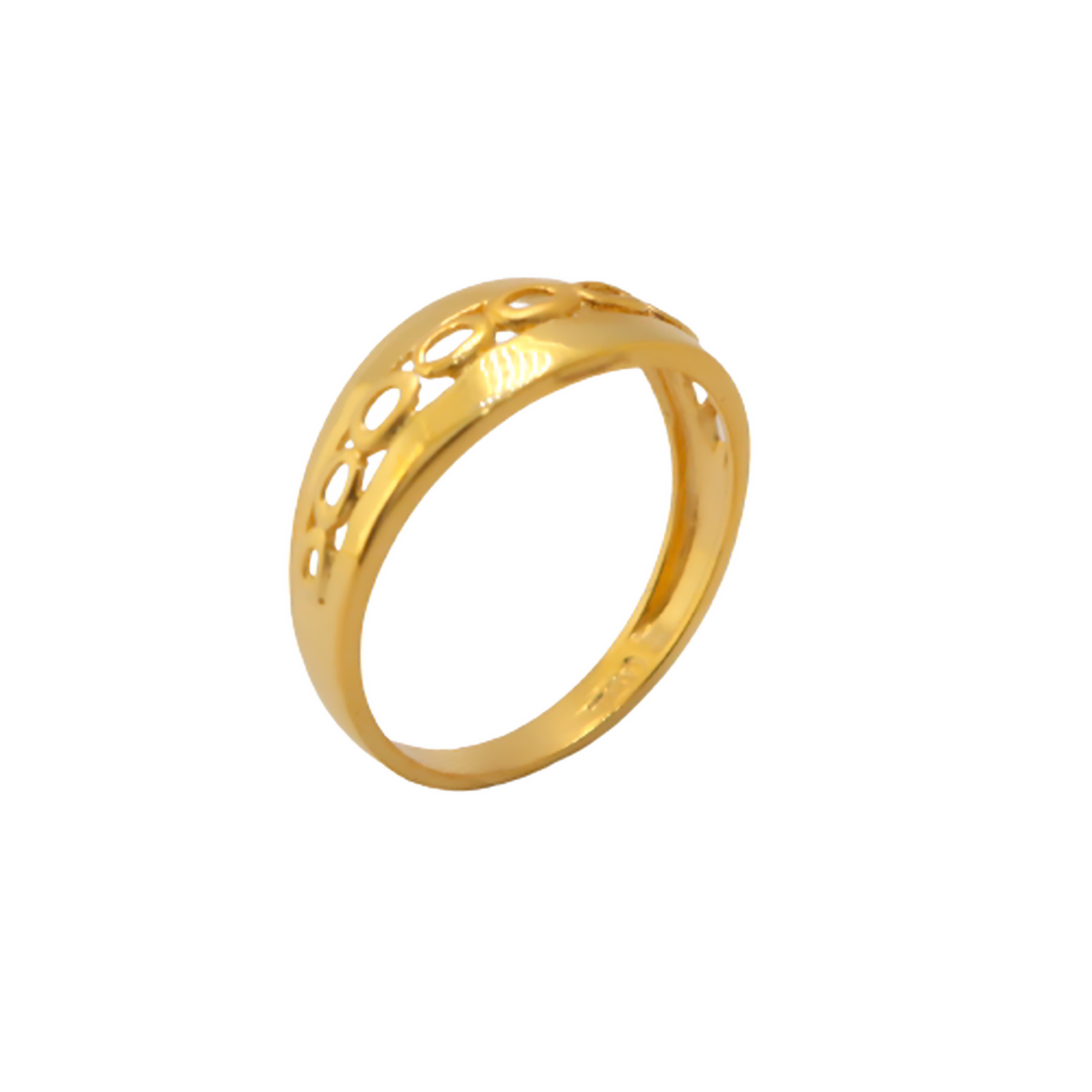 22k Gold Plain Royal Ring