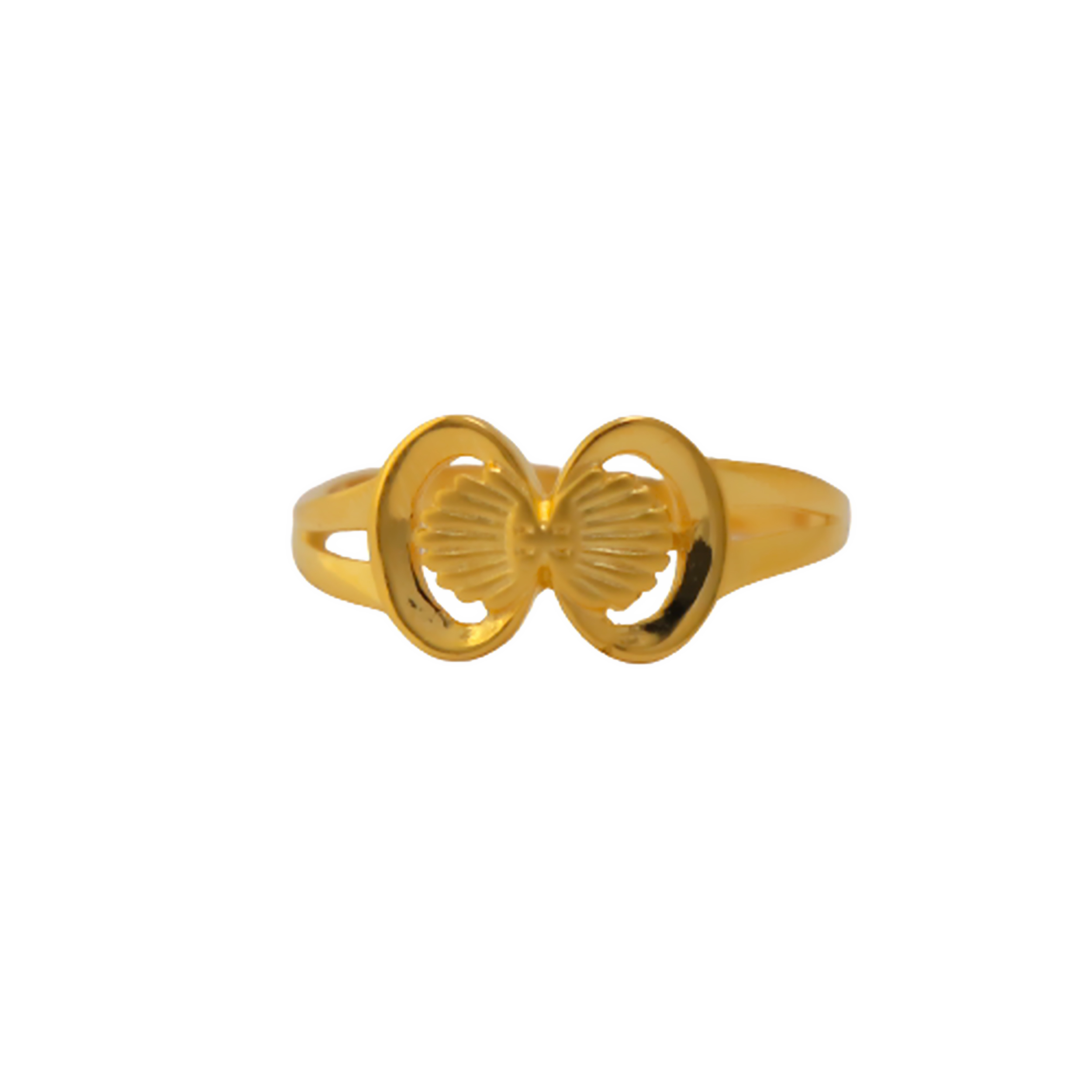 22k Gold Plain Preety Ring - Image 2
