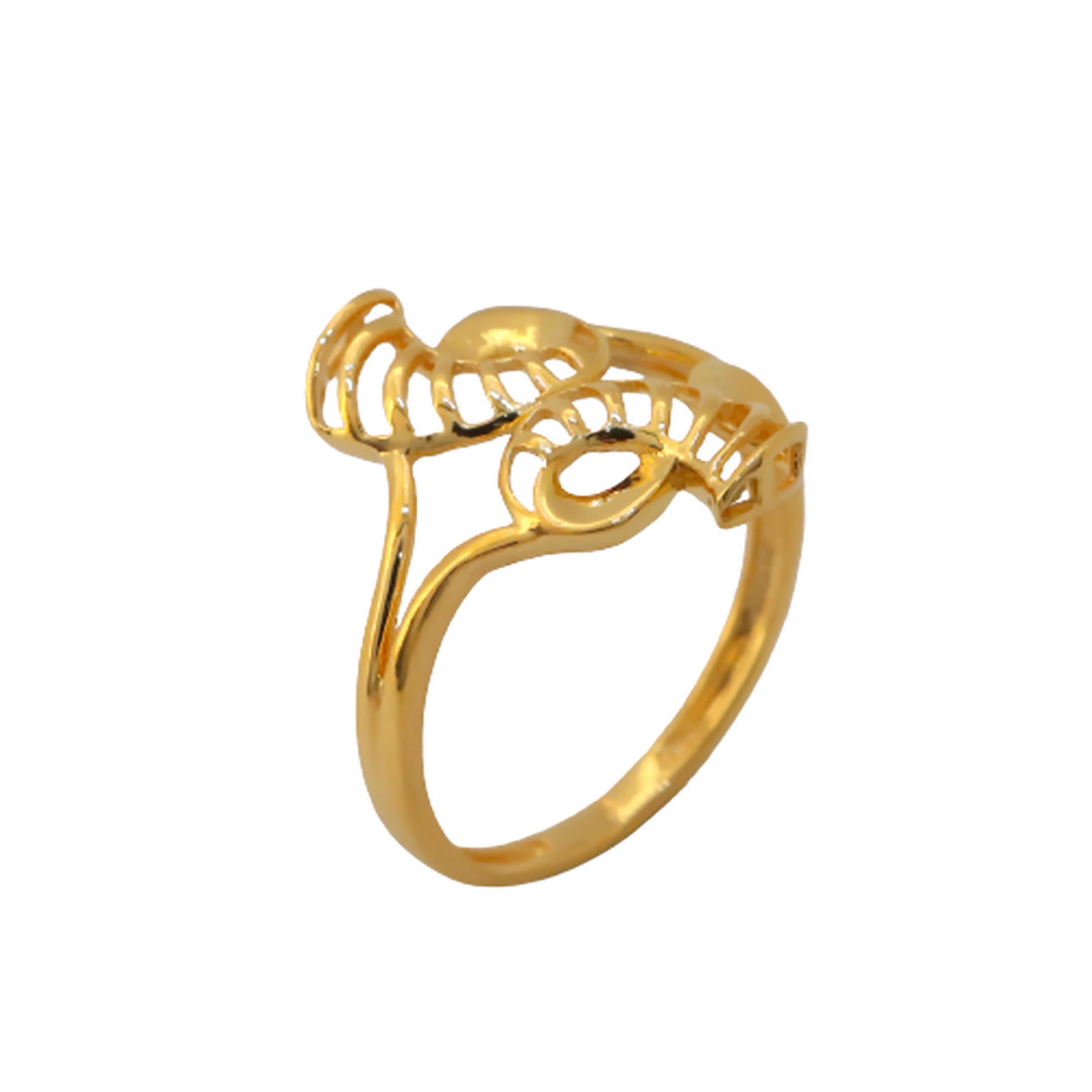22k Gold Plain Bella Ring - Image 3