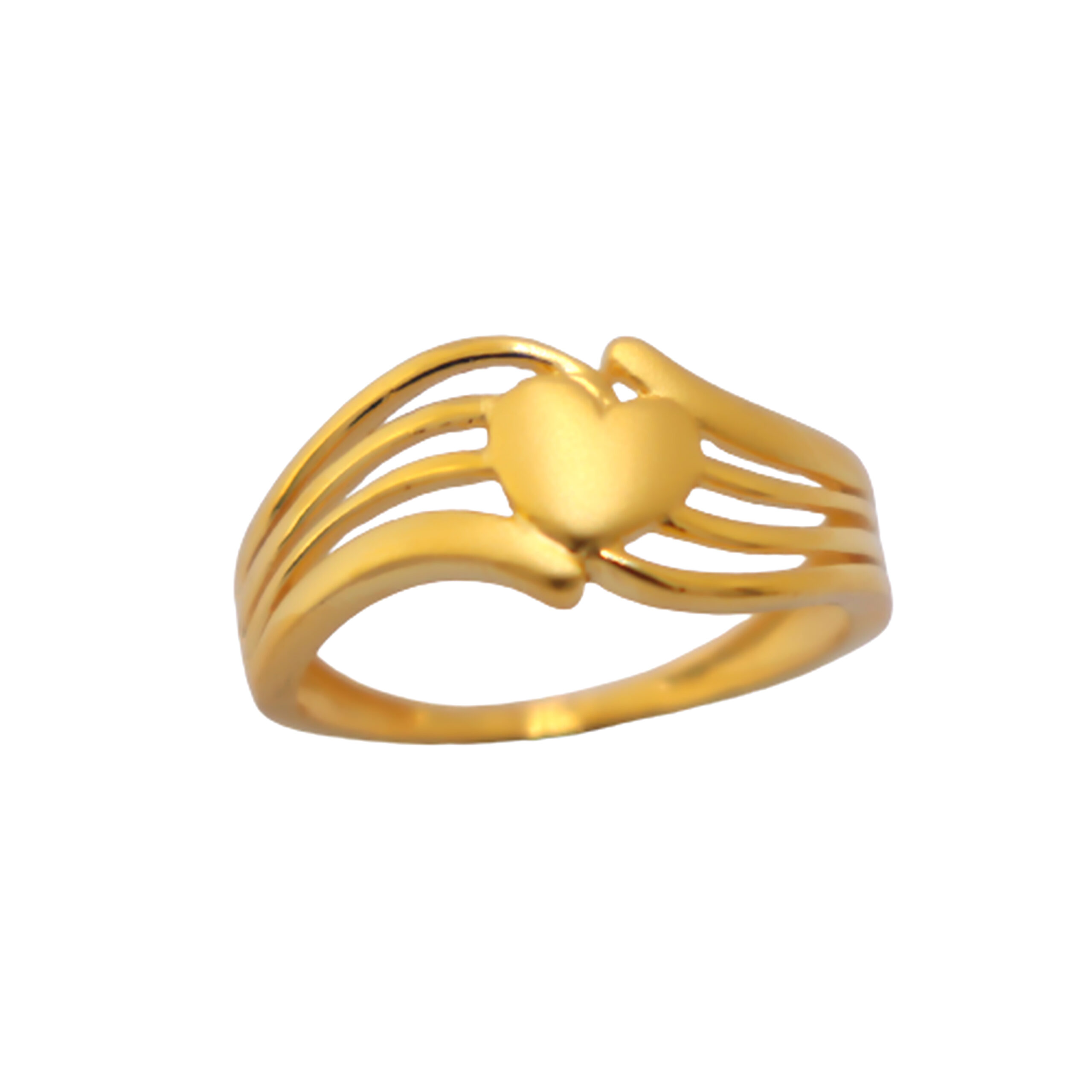 22k Gold Plain Valentine Love Ring - Image 2