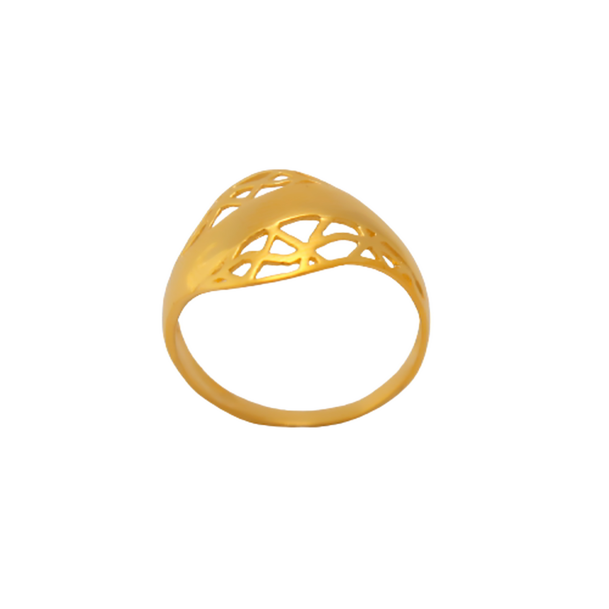 22k Gold Plain Graceful Ring - Image 2