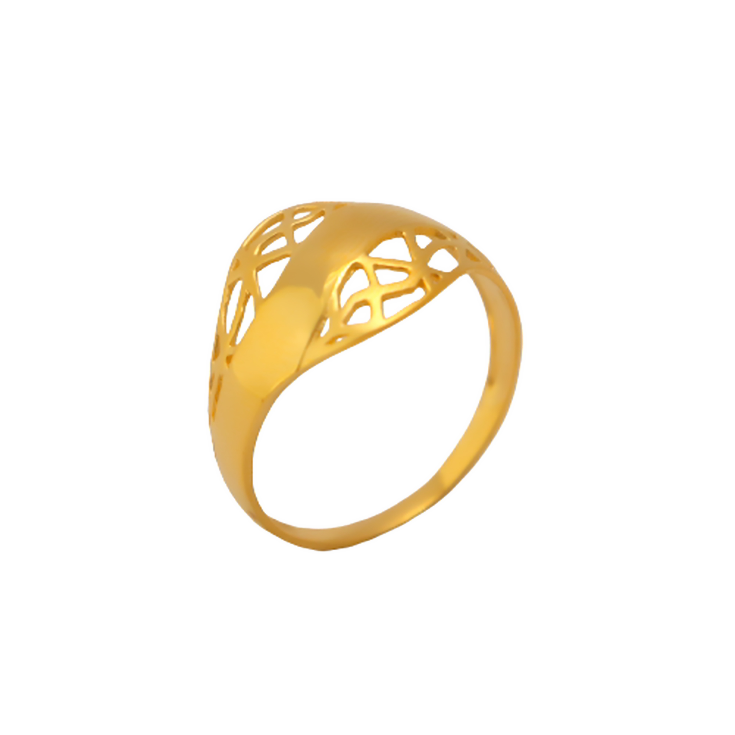 22k Gold Plain Graceful Ring