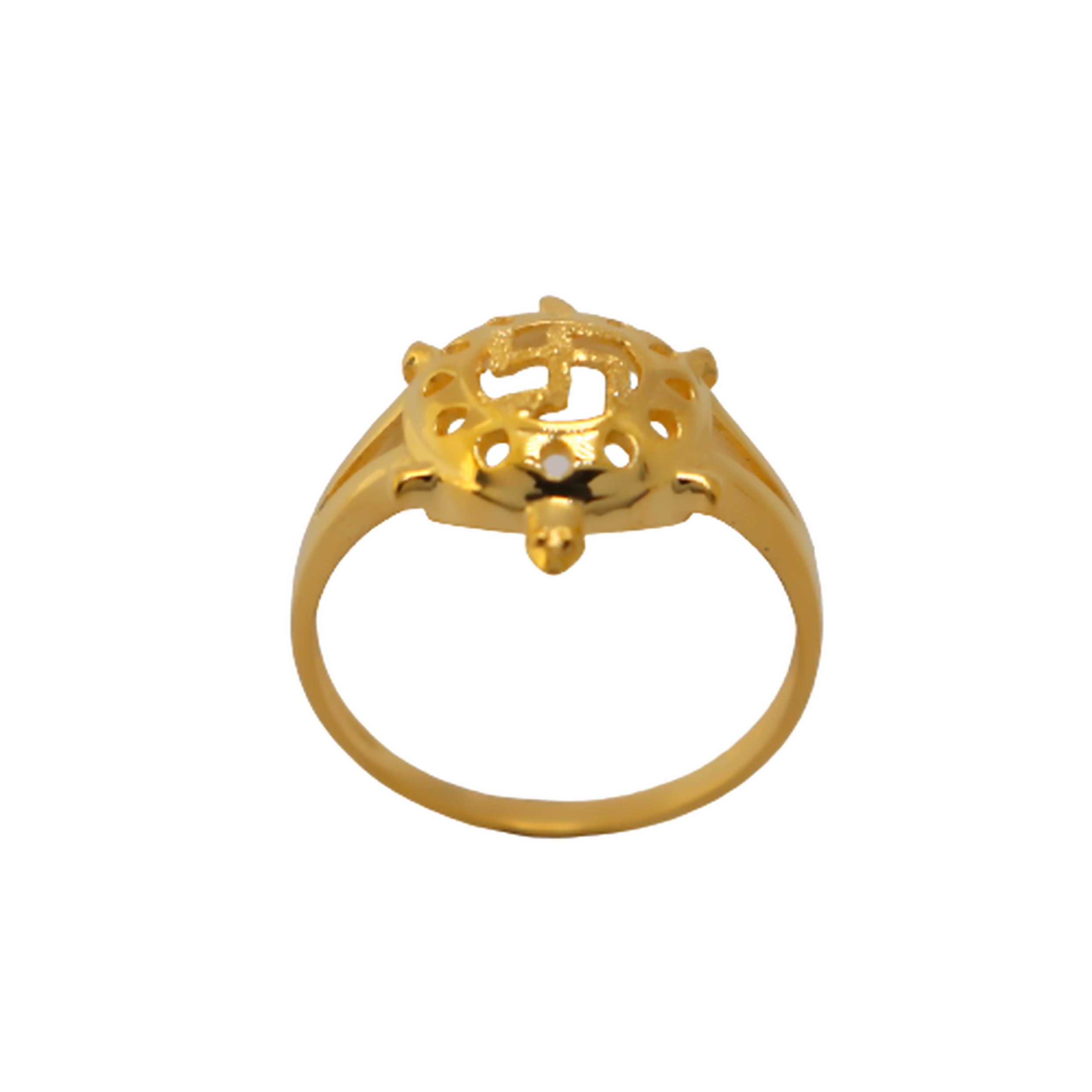 22k Gold Plain Tortoise Ring - Image 3