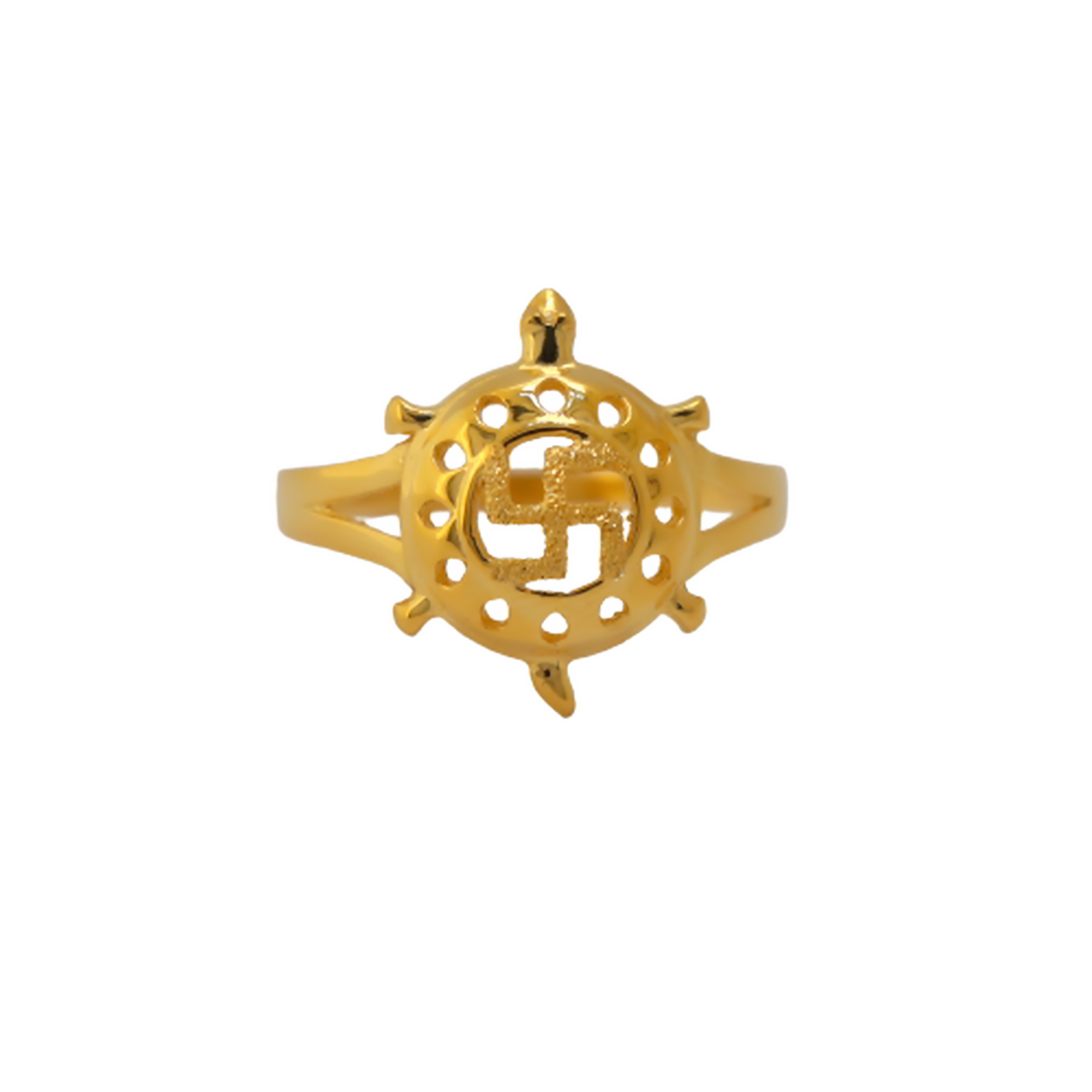 22k Gold Plain Tortoise Ring - Image 2