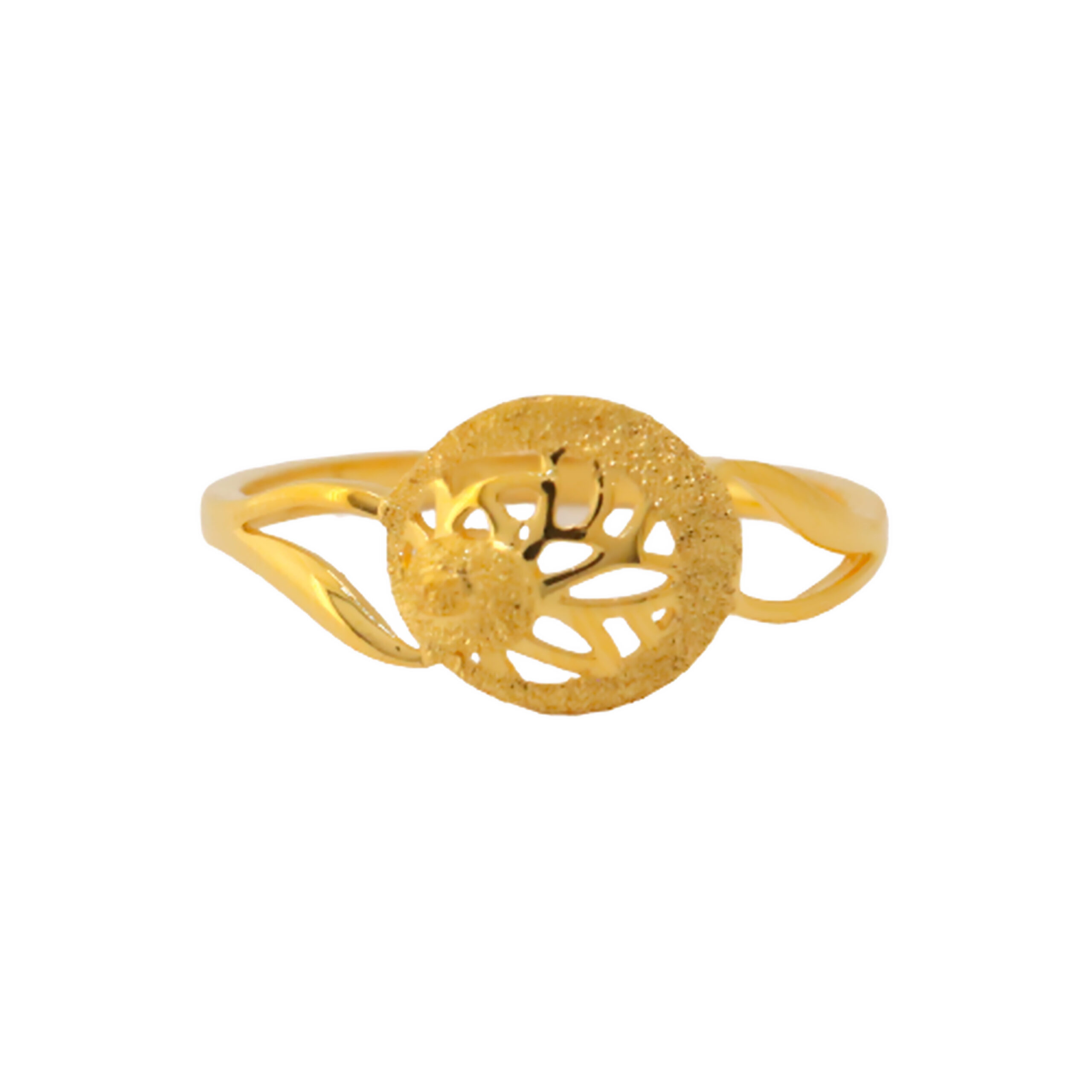 22k Gold Plain Circle Ring - Image 3