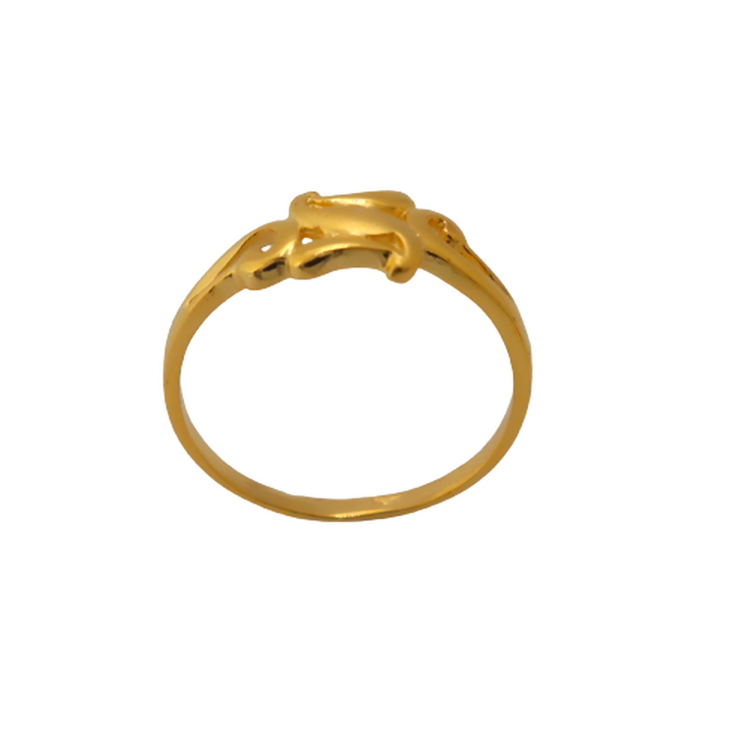 22k Gold Plain Simple Ring - Image 3