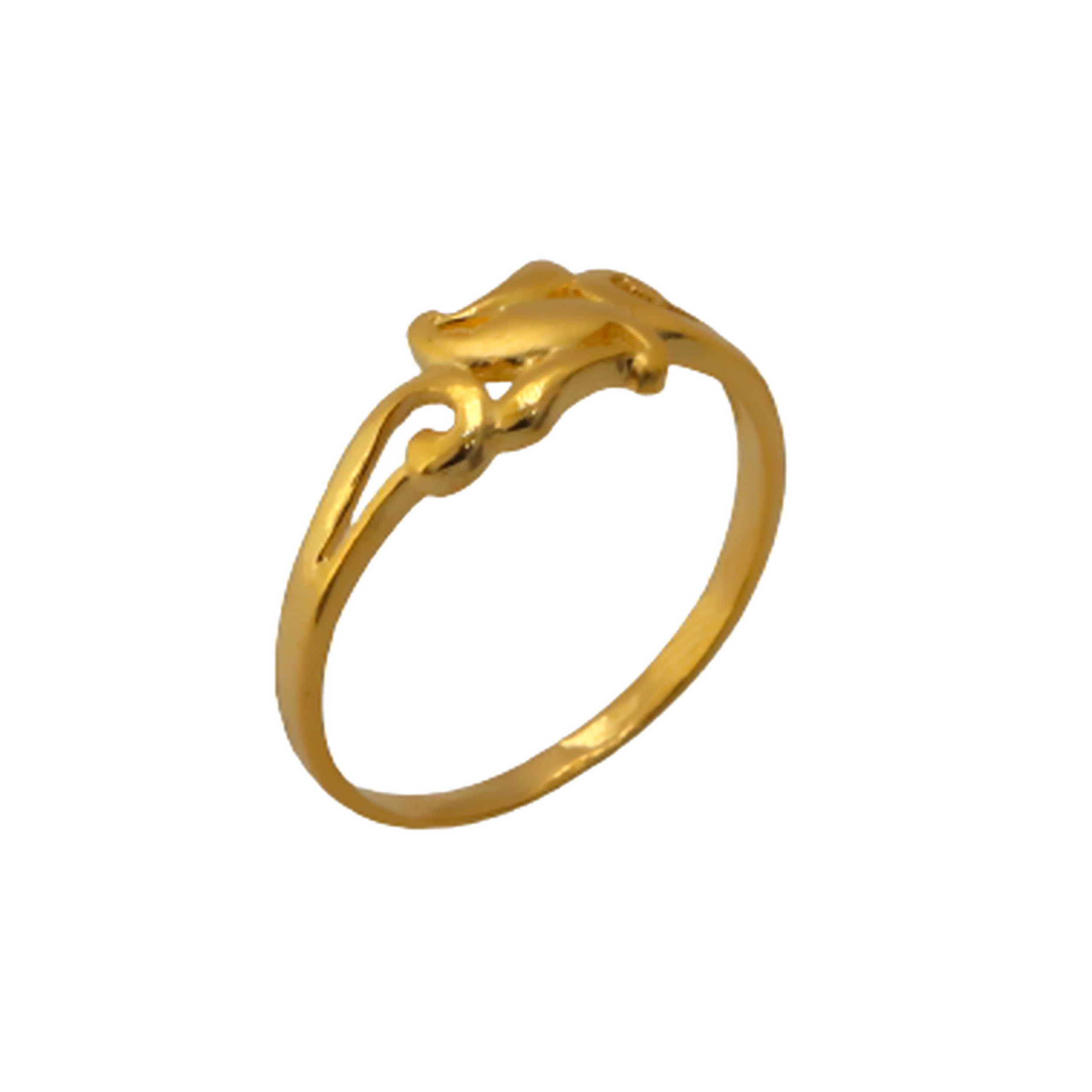 22k Gold Plain Simple Ring