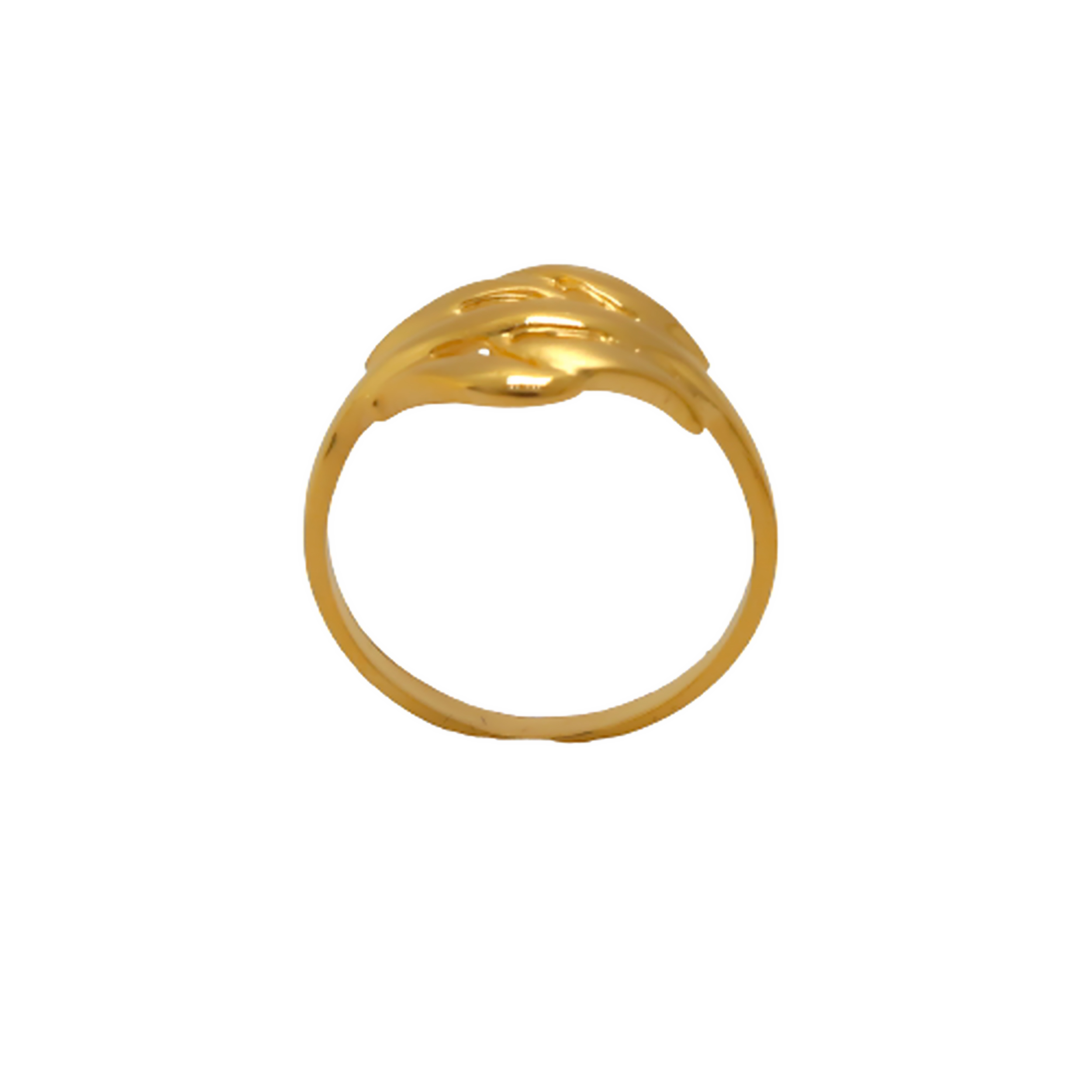 22k Gold Plain Simple Ring - Image 3