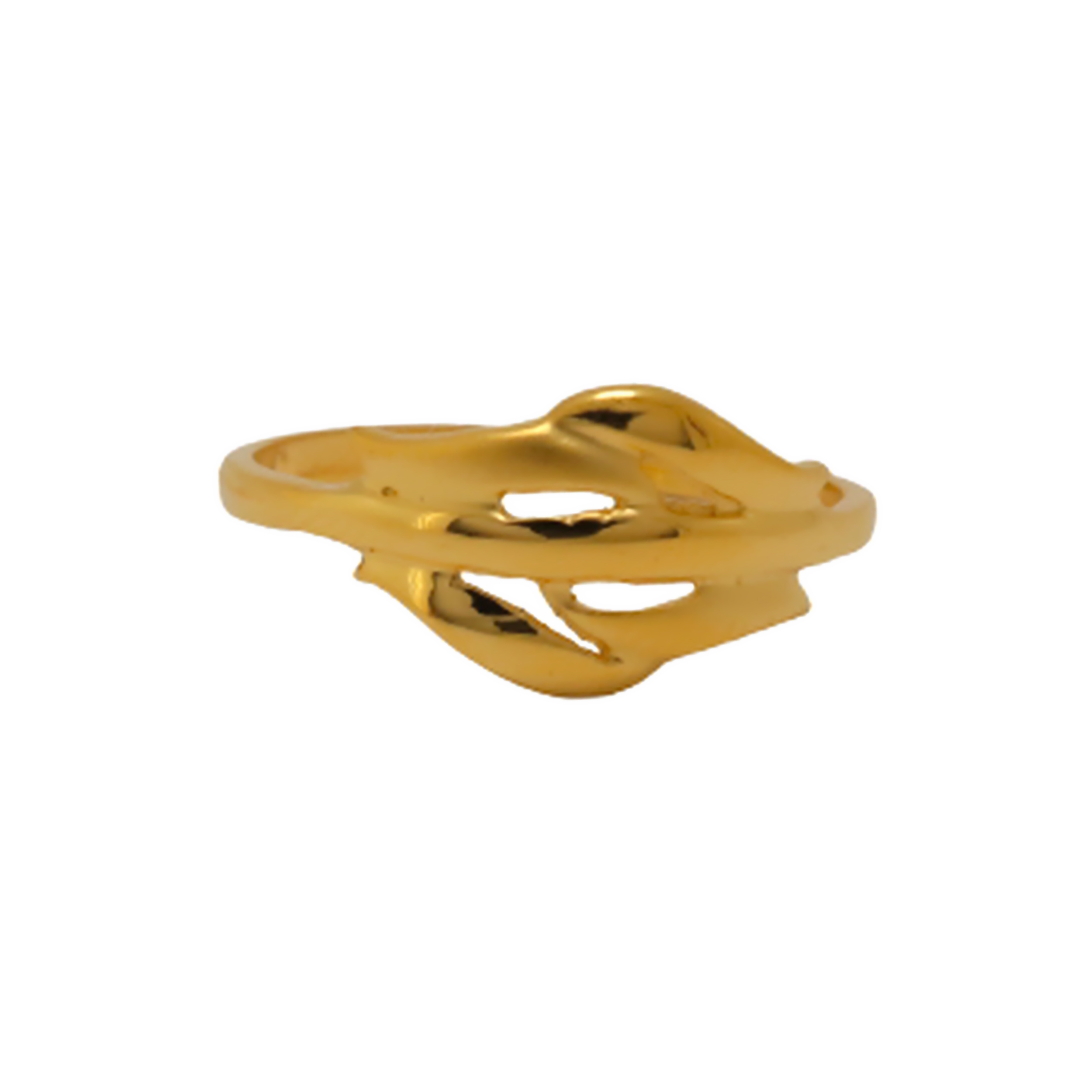 22k Gold Plain Simple Ring - Image 2