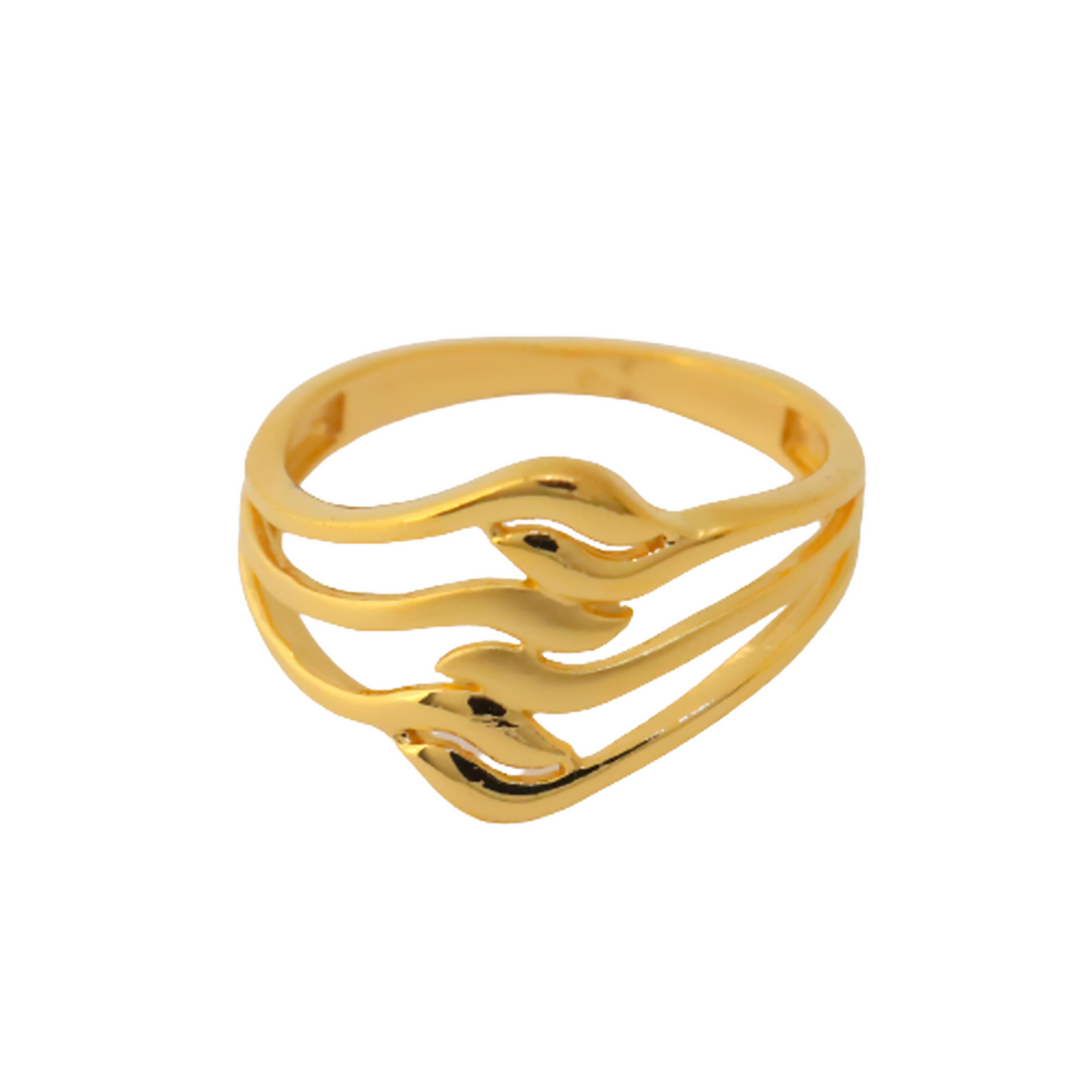 22k Gold Plain Stylish Ring - Image 2