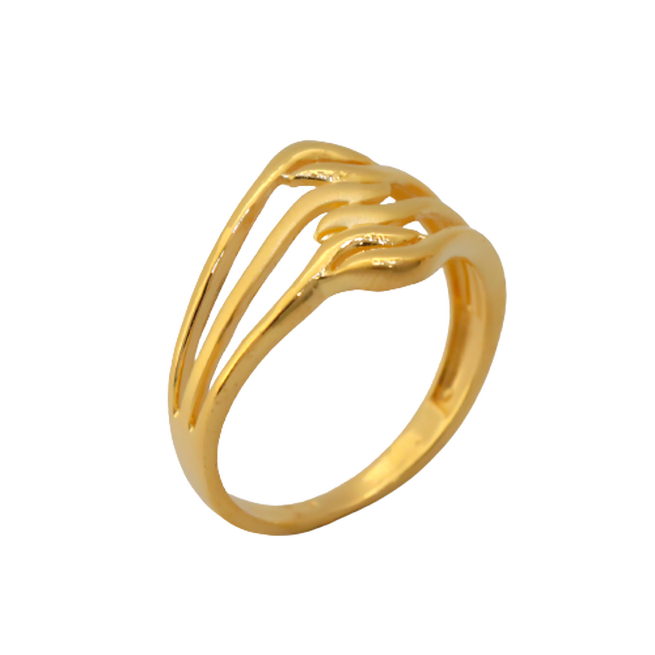 22k Gold Plain Stylish Ring