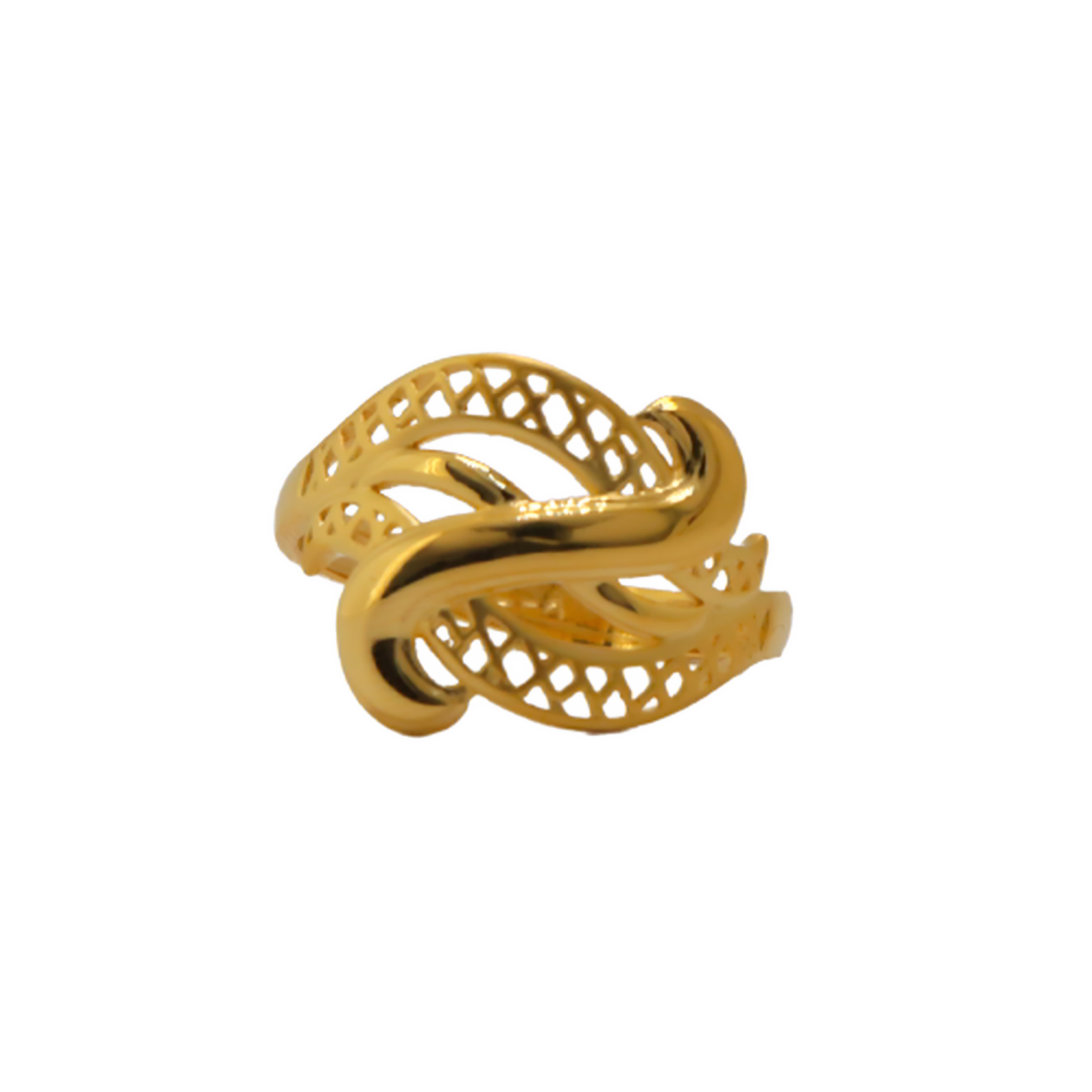 22k Gold Plain Designer Ring - Image 3